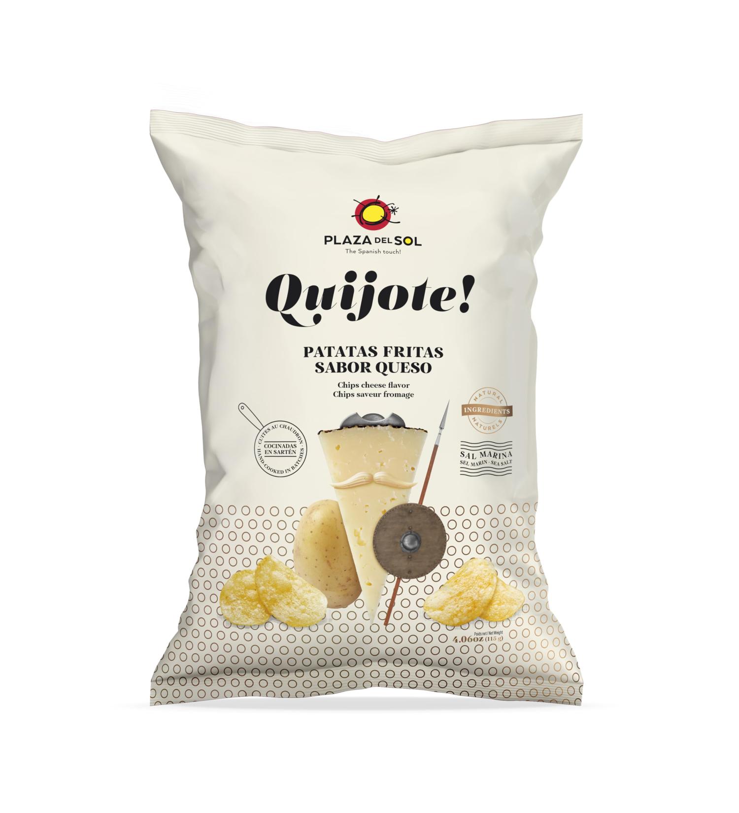 QUIJOTE chips cheese flavor "Plaza del Sol" In pack of 2 bags