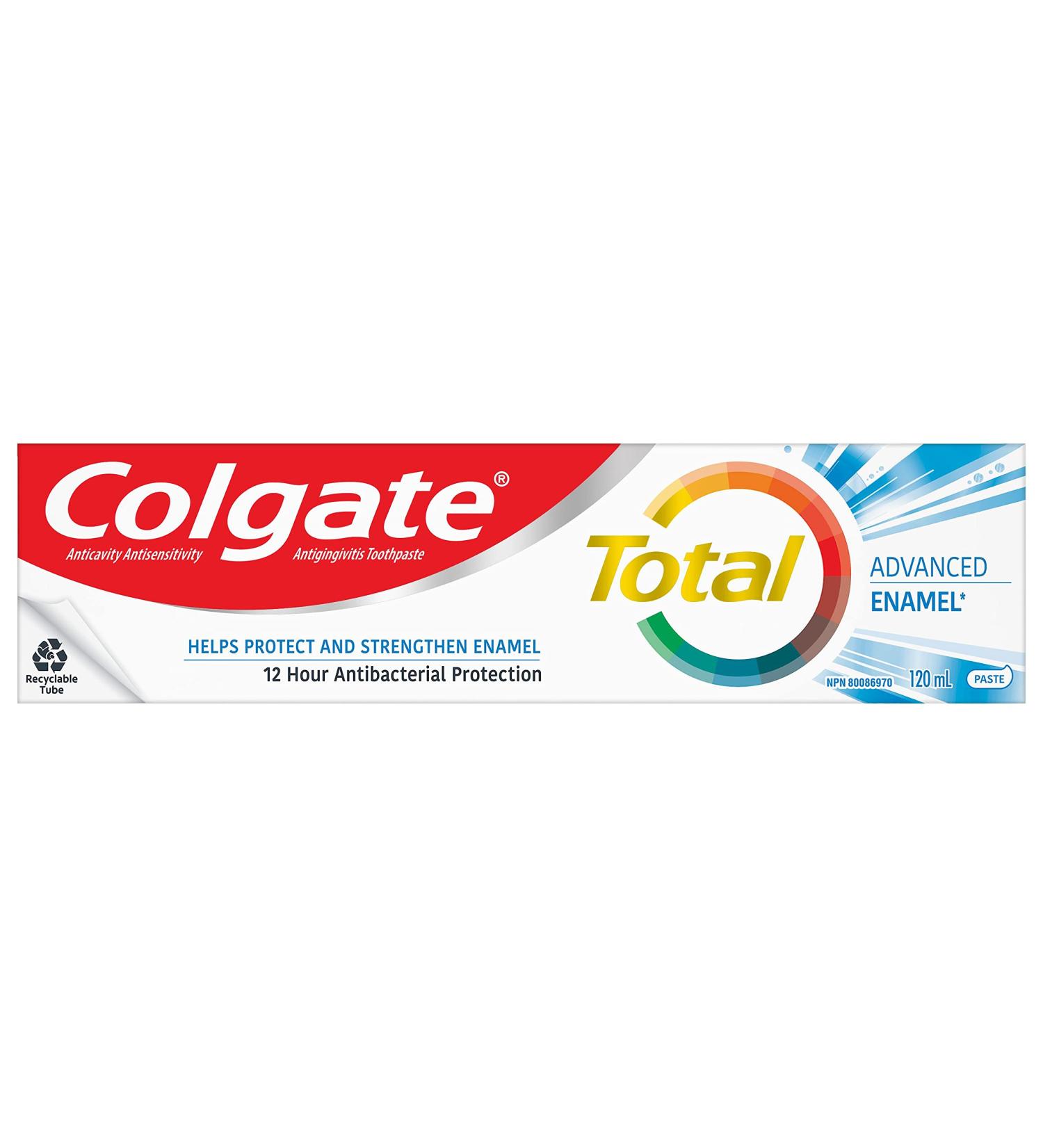 Colgate Total Advanced Enamel Toothpaste 120 mL - Buy Online on GoSupps.com