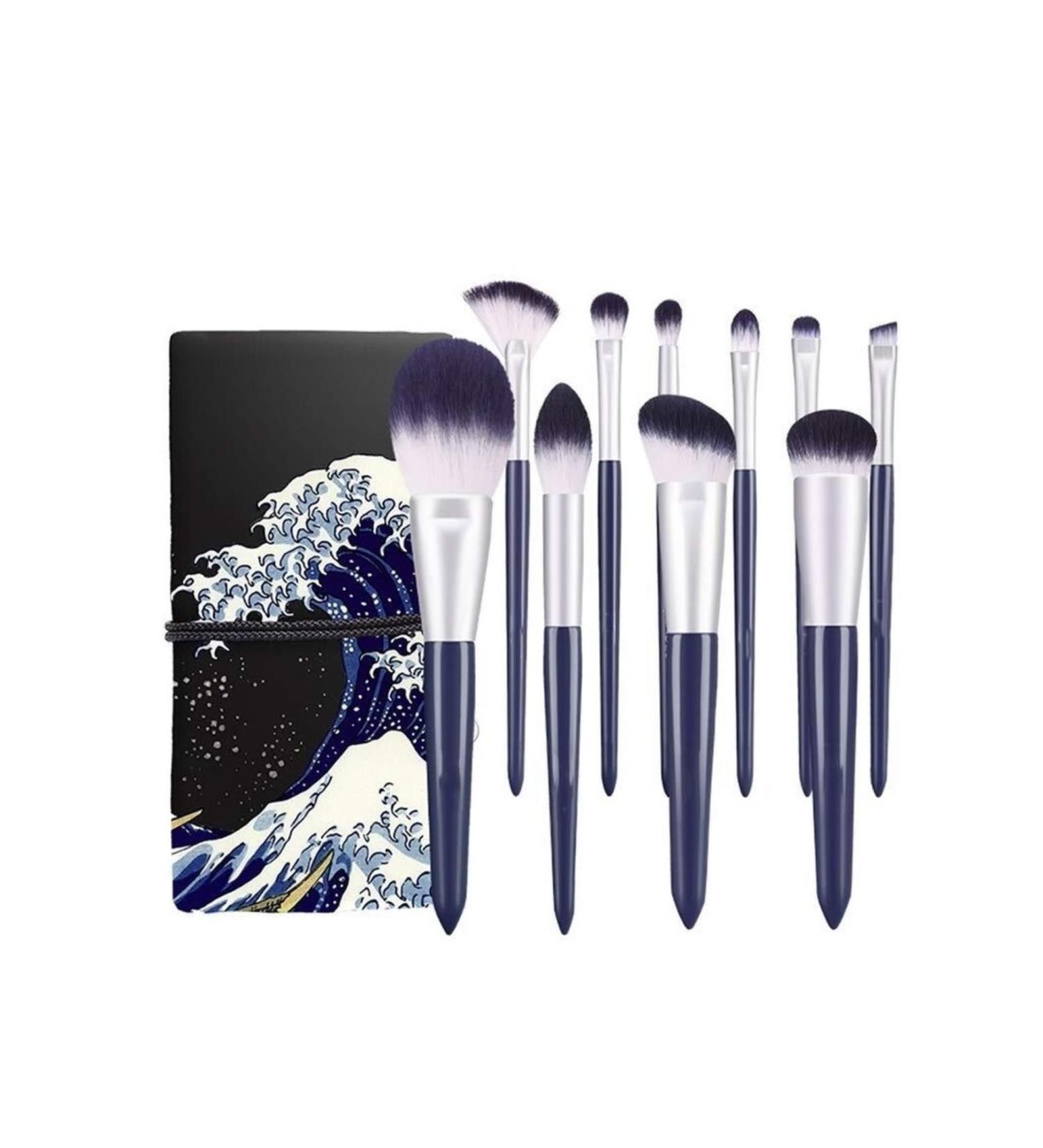 Makeup Brush 10 Advanced Synthetic Fiber Foundation Blend Eye Makeup Brushes Set Beauty - Buy Online on GoSupps.com