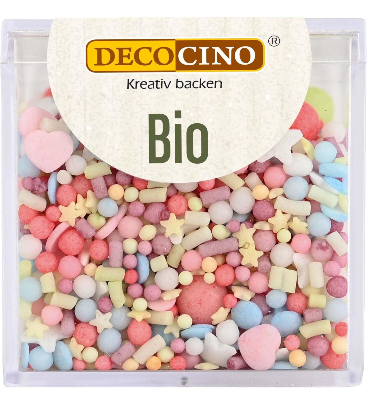 Decocino Bio Streudekor Party - 60g Vegan Sugar Sprinkles | Organic Cake & Dessert Decoration - Buy Online on GoSupps.com