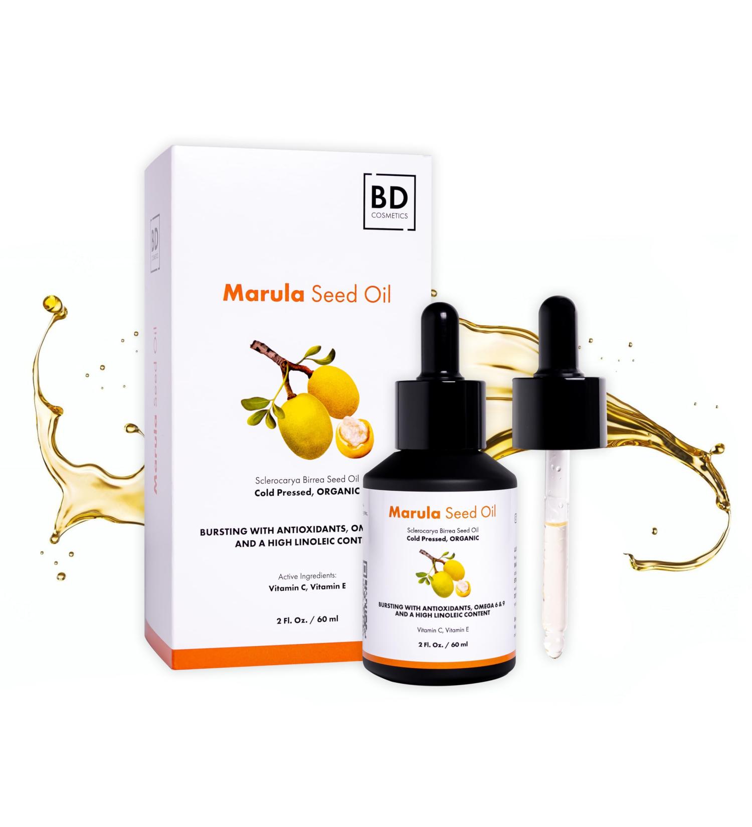 Organic Marula Oil - Cold Pressed Carrier Oil for Skin Hair & Body | Unrefined Marula Facial Oil 2oz - International Shipping Available - Buy Online on GoSupps.com