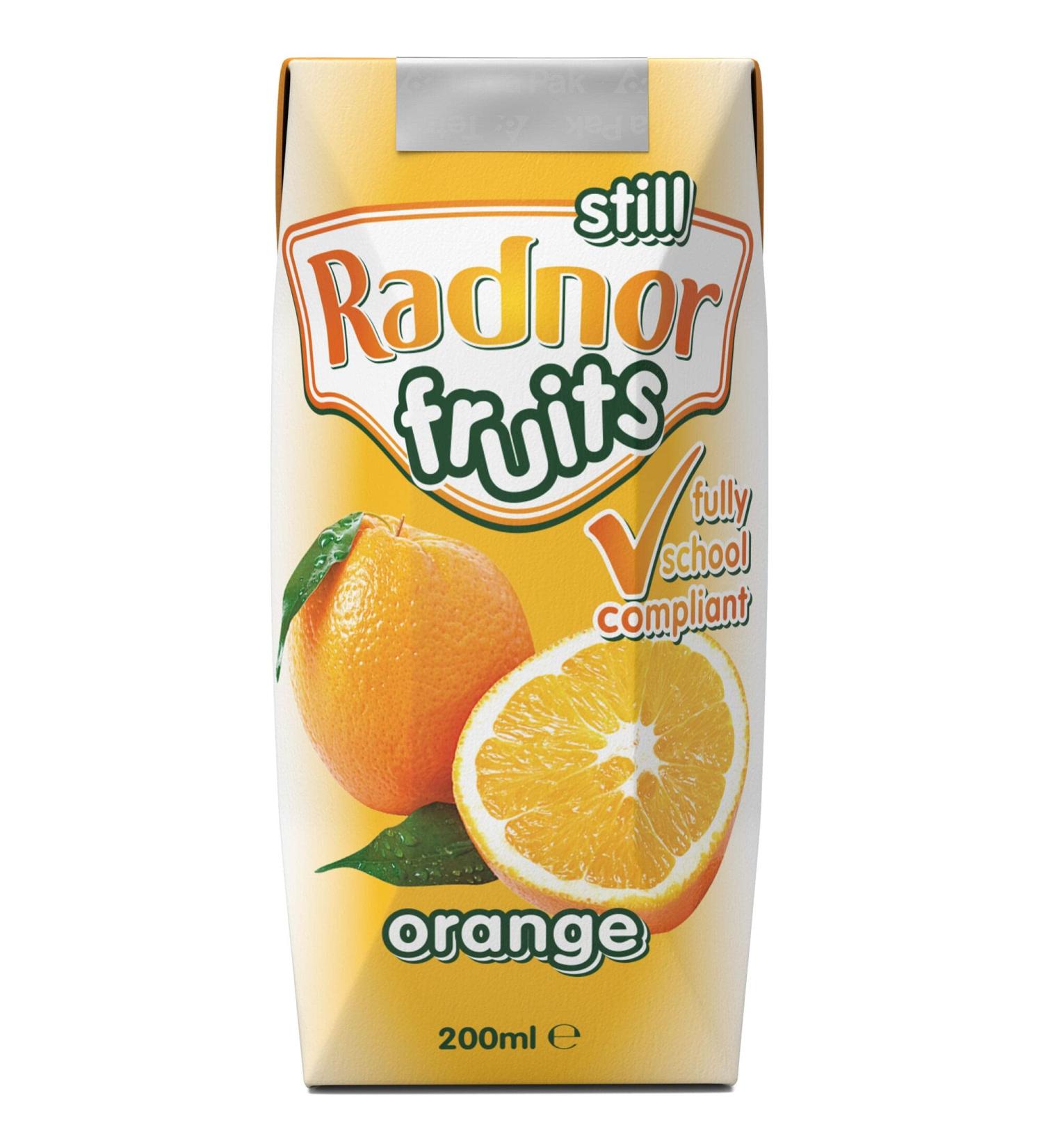 Radnor Hills Fruits Orange Fruits Cartons 24x200ml
