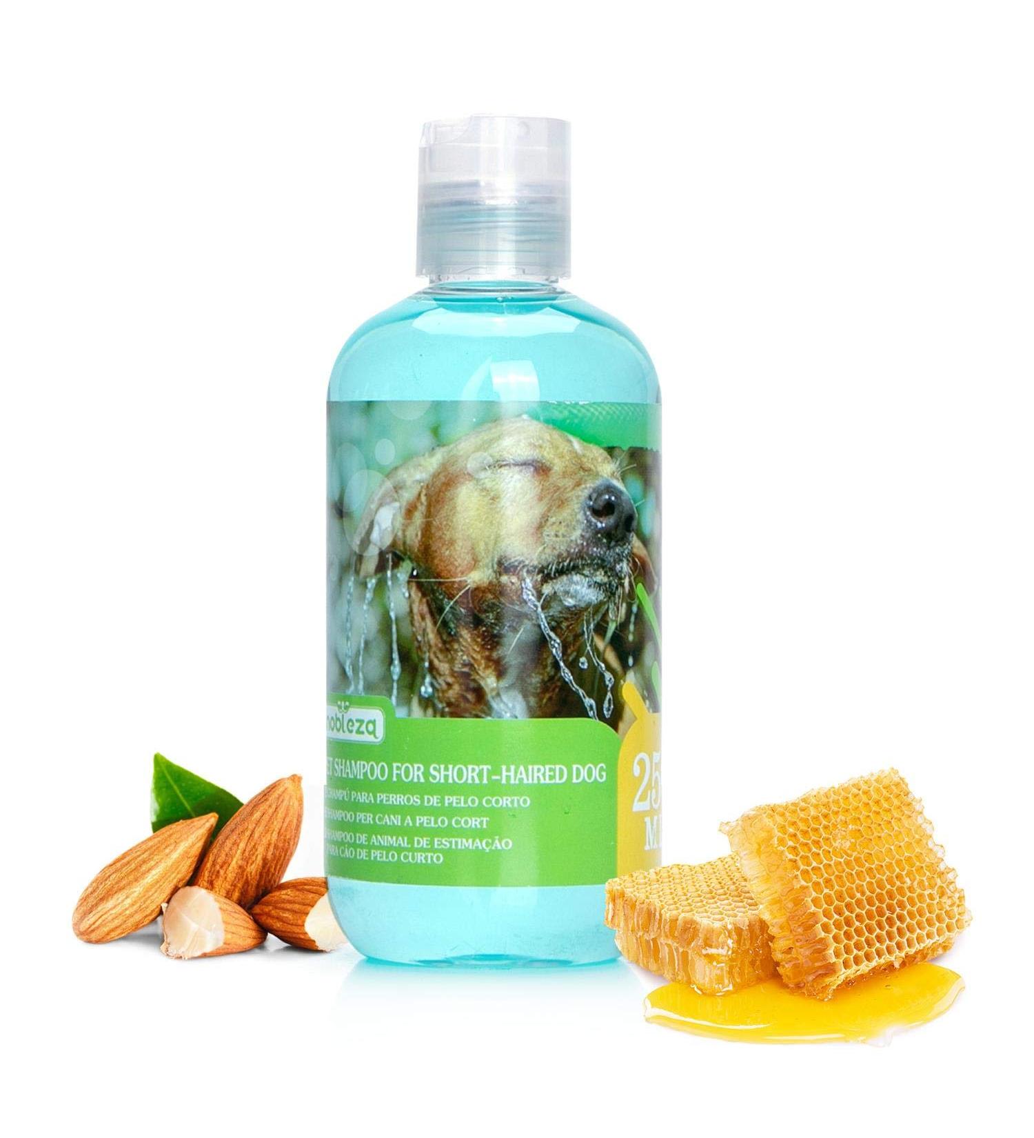 Nobleza Puppy Shampoo - Mild Almond & Honey - Itch Relief for Short-Haired Dogs (250ml) | Ideal for French Bulldogs & Pugs - Buy Online on GoSupps.com