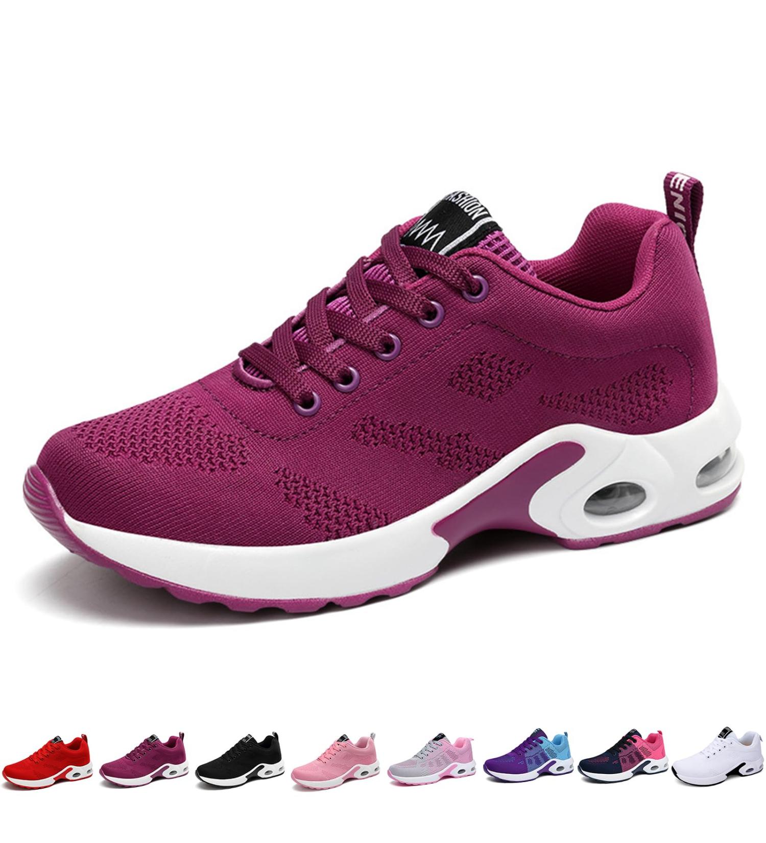 Orthowalk Lightweight Sports Shoes for Women - Pain-Free Orthopedic Footwear in Purple (EU Size 42) - Buy Online on GoSupps.com