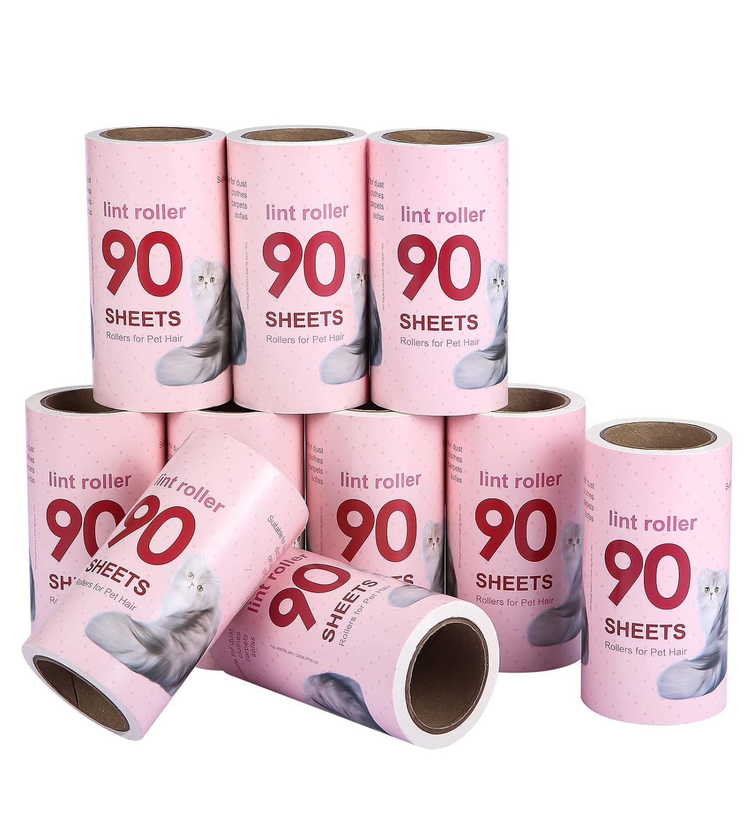 10PC Lint Roll Set - Pet Hair Remover for Clothing Sofa Bed & Carpet | International Shipping - Buy Online on GoSupps.com