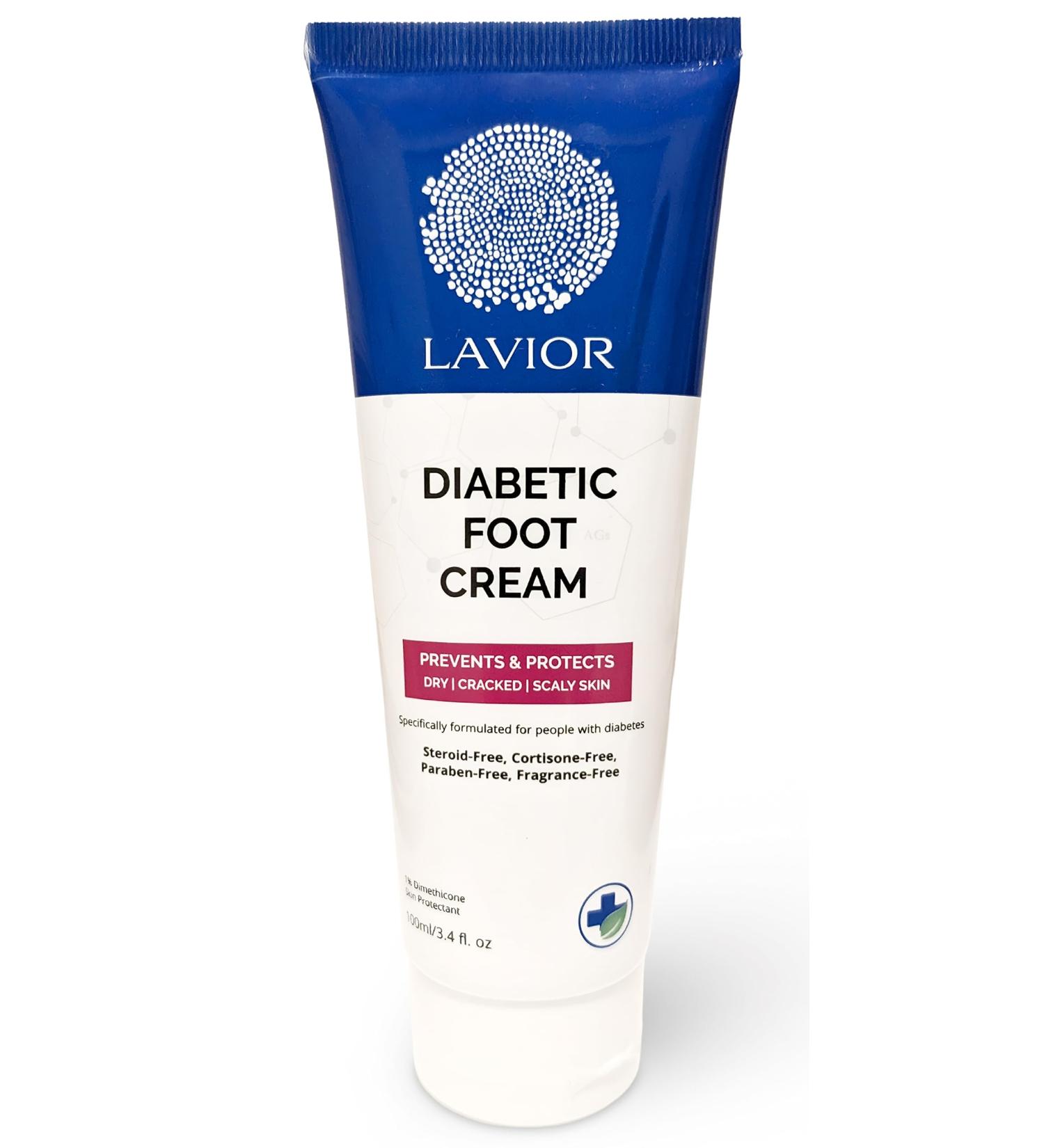 Lavior Diabetic Foot Cream | Natural Non-Toxic Moisturizer | Doctor Recommended Clinically Proven Relief | Hypoallergenic Vegan Made in USA - Buy Online on GoSupps.com