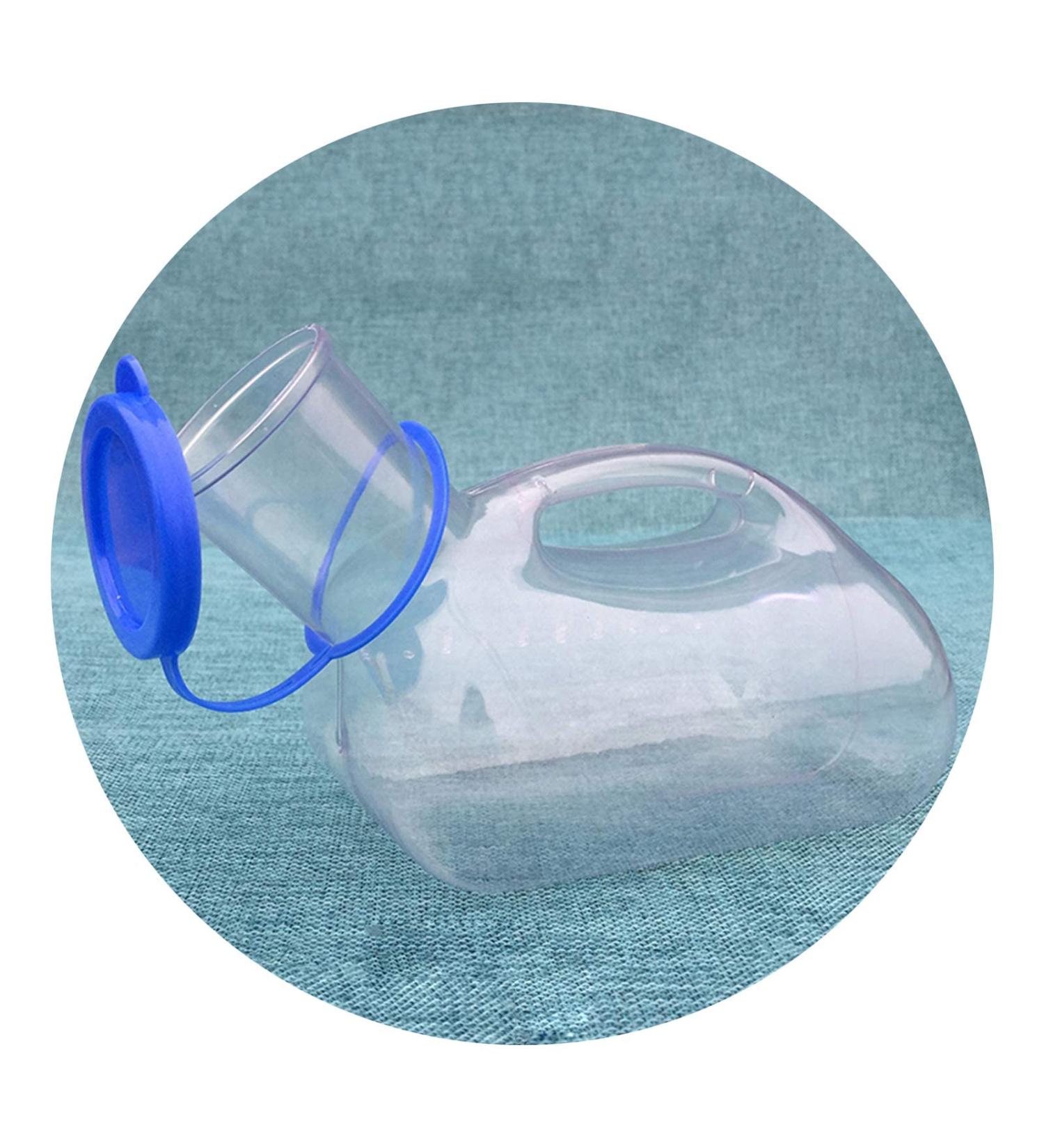 Male Urinals for Men Portable Plastic Urinal Travel Pee Bottle 1000ML Happy - Buy Online on GoSupps.com