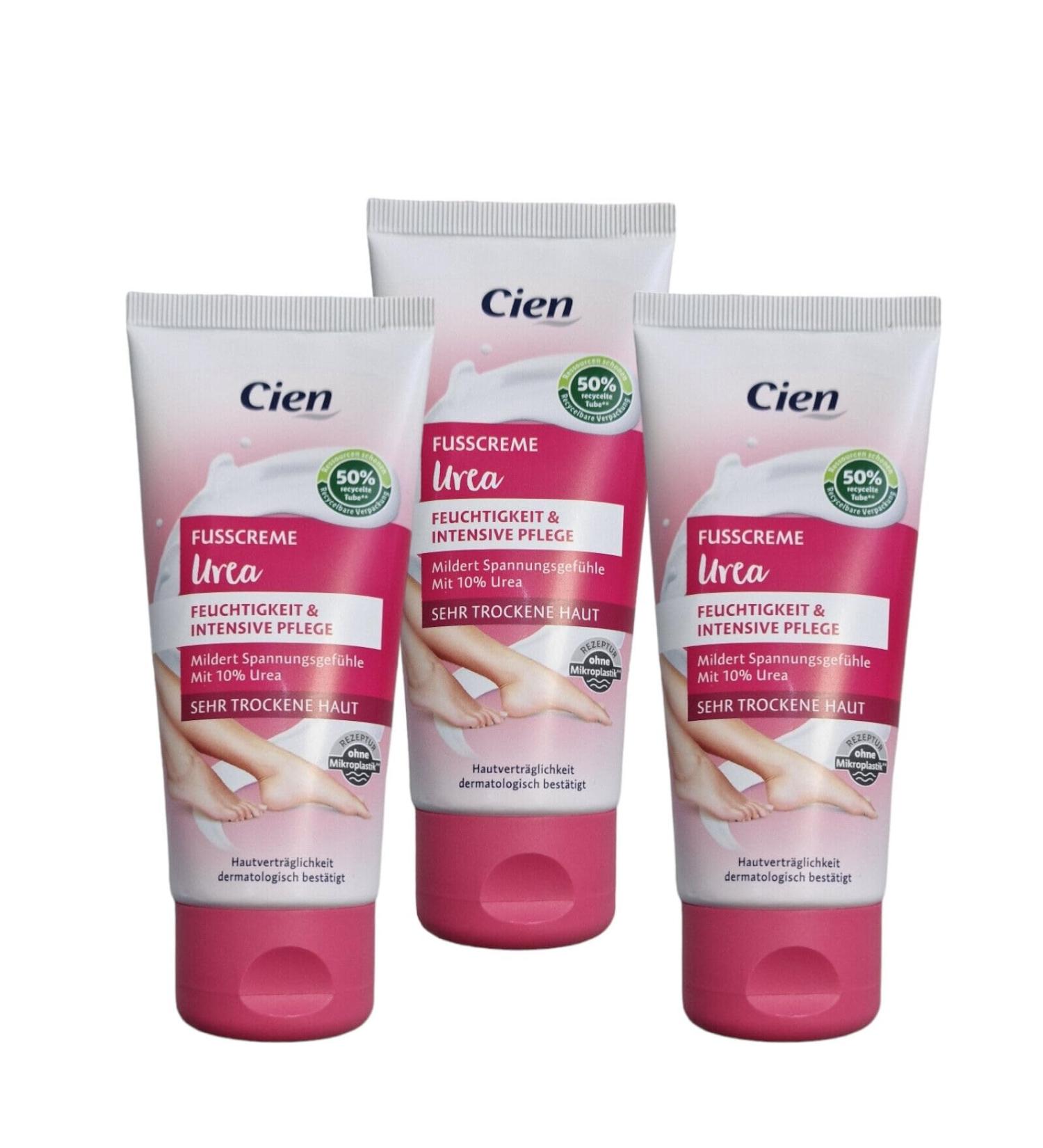 Cien Foot Cream Urea 10% - 4 Pack (4 x 100 ml) for Extremely Dry & Cracked Feet | Buy Internationally - Buy Online on GoSupps.com