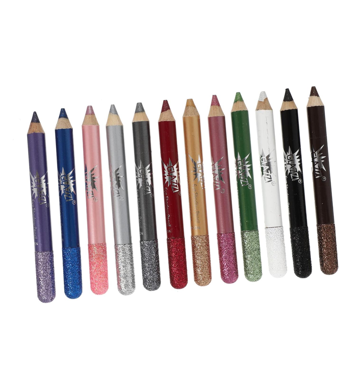 MUSISALY 12pcs Pearlescent Eyeshadow Pencil Eyebrow Pencil Makeup Liner Pencil Makeup Eyeliner Wood - Buy Online on GoSupps.com
