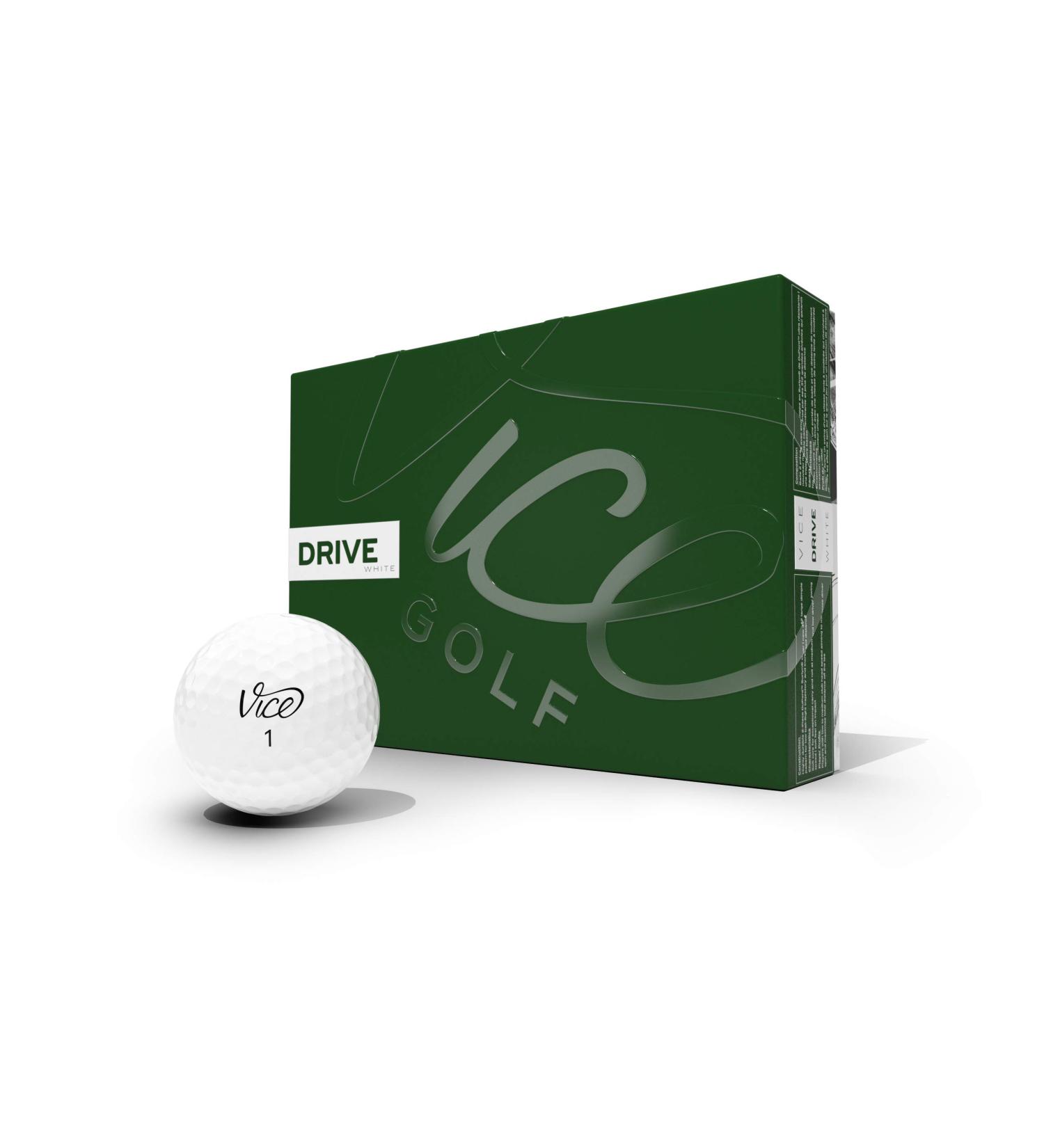 Vice Golf Drive White Golf Balls - Premium Performance and Durability - Buy Online on GoSupps.com