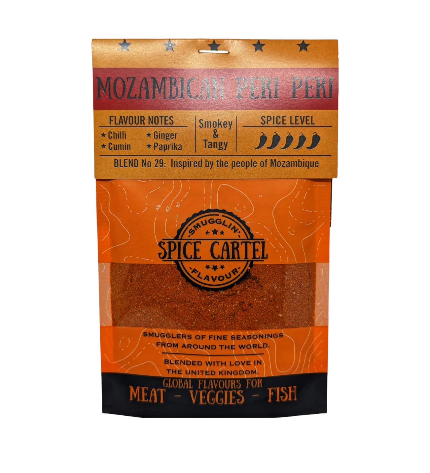Spice Cartel Mozambican Peri Peri Seasoning | Handmade in the UK, 35g Resealable Pouch - Buy Online on GoSupps.com