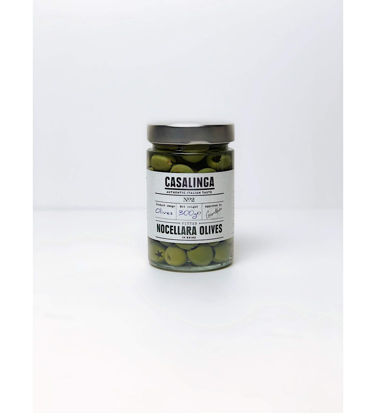 Casalinga Nocellara de Castelvetrano Olives in brine 300 g - Buy Online on GoSupps.com