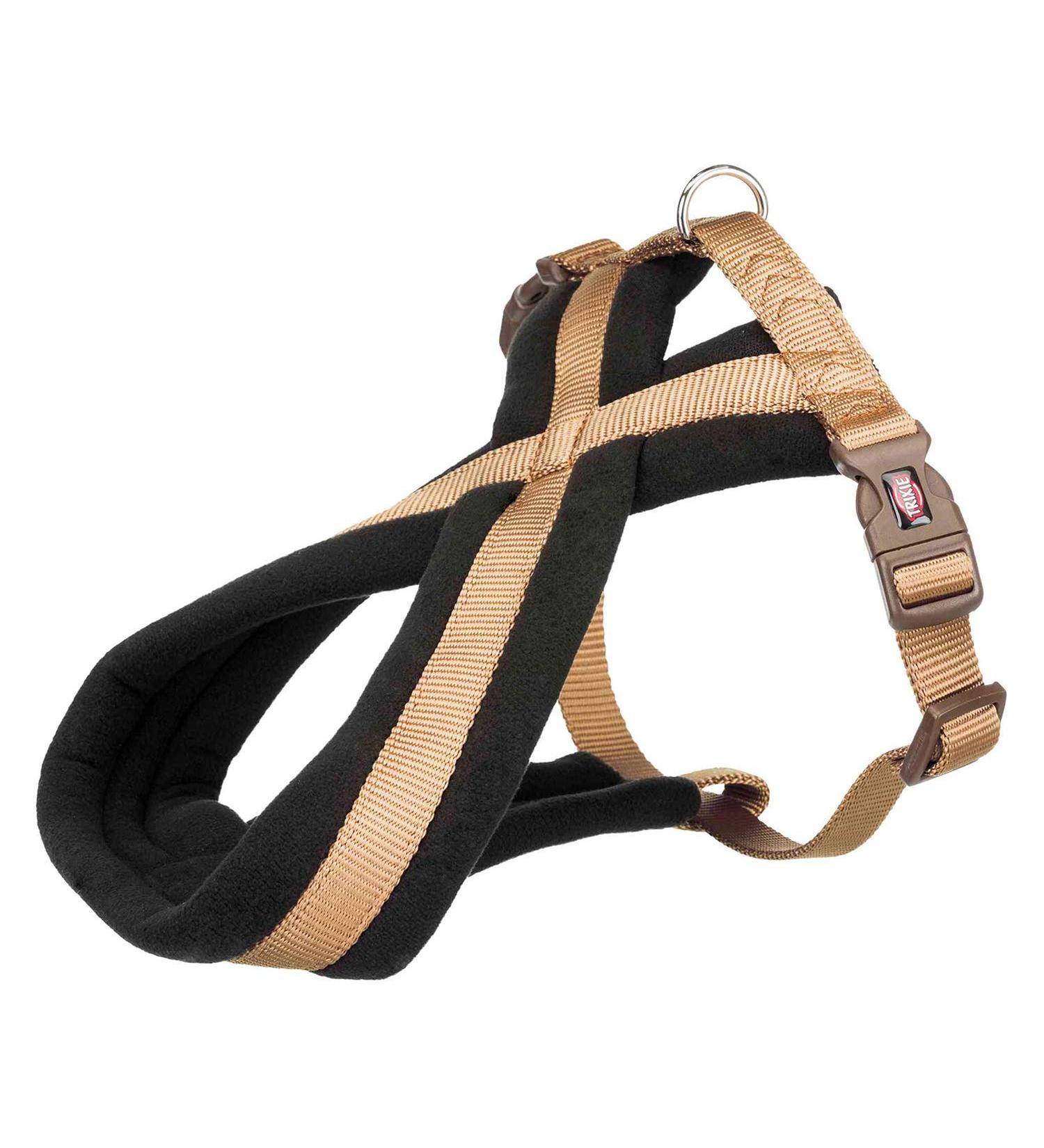 Premium touring harness caramel L 60-90 cm/25 mm