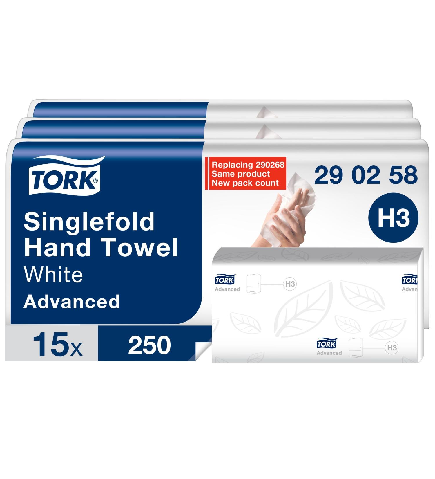 Buy Tork Soft Zigzag Paper Towels H3 | Absorbent Tearproof 2-Layer | 15 x 250 Cloths - International Shipping Available - Buy Online on GoSupps.com