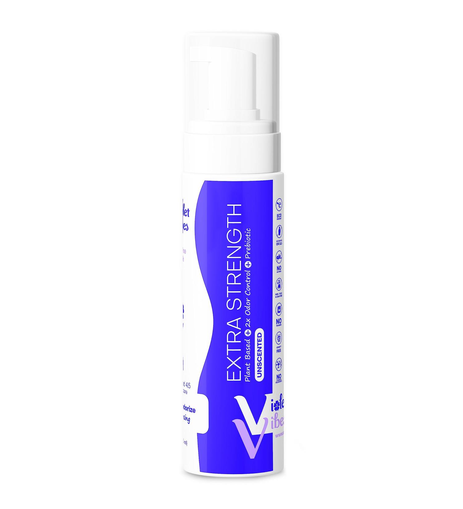 Violet Vibes Extra Strength Feminine Wash | pH-Balancing & Nourishing Intimate Cleanser | Unscented Daily Hygiene | Plant-Based Extracts | 8 Fl Oz - Buy Online on GoSupps.com
