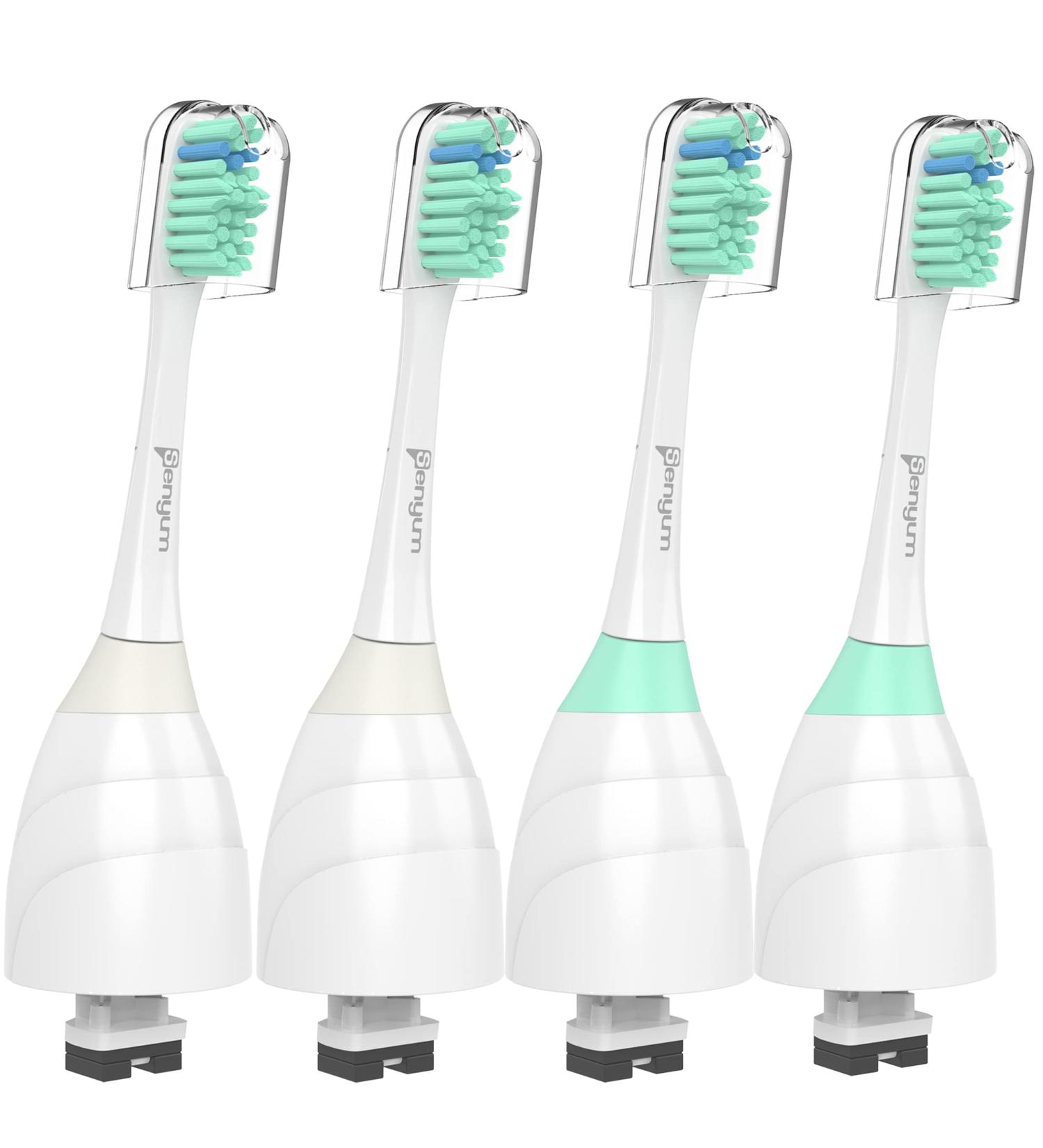 Senyum Replacement Toothbrush Heads for Philips Sonicare E-Series - 4 Pack Screw-On Refills - Buy Online on GoSupps.com