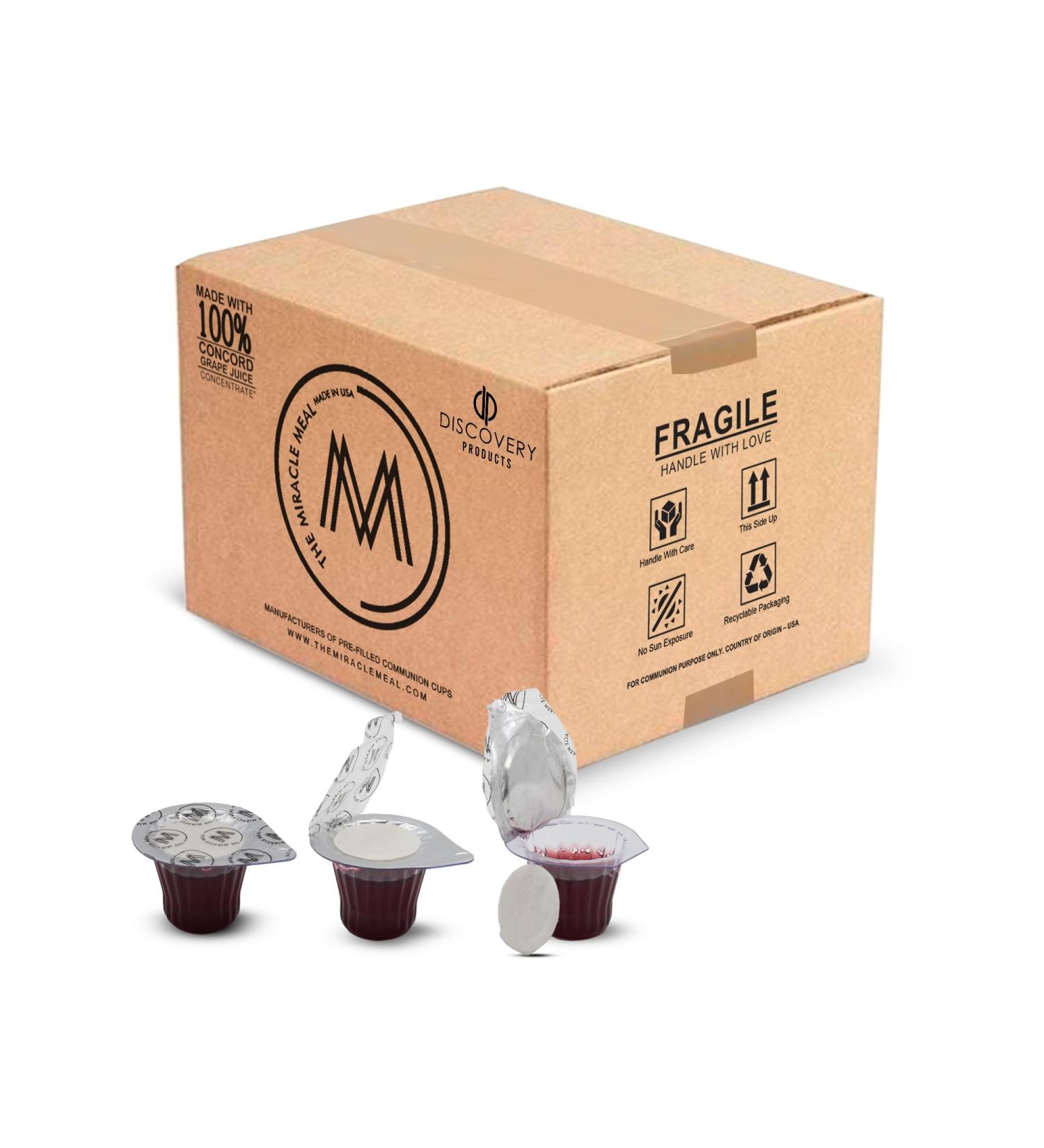 DISCOVERY PRODUCTS Pre-Filled Communion Cups with Wafer & Juice - Pack of 250 - Buy Online on GoSupps.com