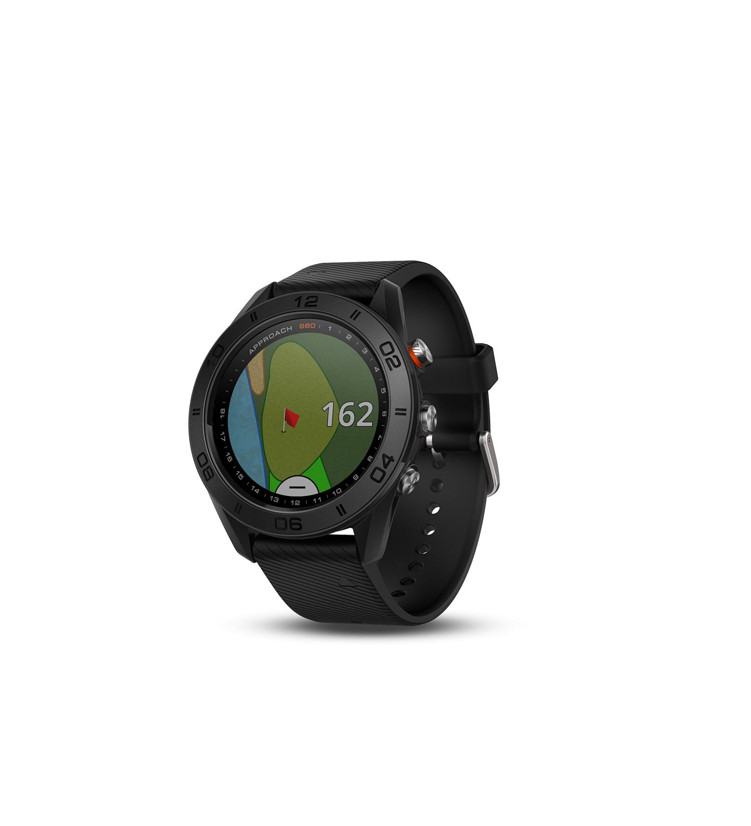 Garmin Approach S60 Premium GPS Golf Watch - Full Color CourseView Mapping - Black Silicone Band - Buy Online on GoSupps.com