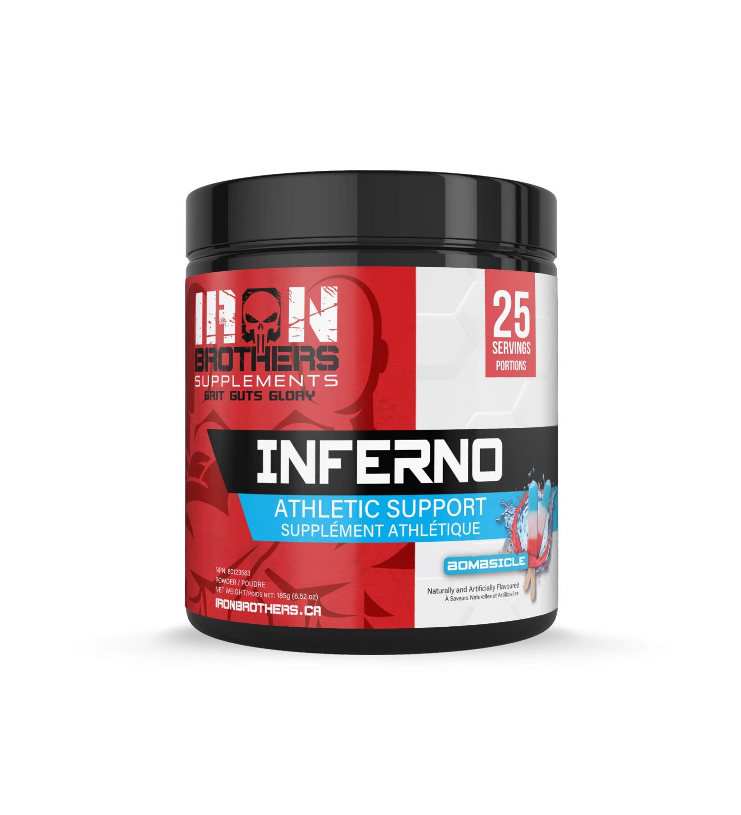 Iron Brothers Supplements - Inferno Weight Loss Supplements for Women & Men | Detox for Weight Loss and Belly Fat Thermogenic Support - Workout Supplement | Help Cognitive Health Increases Energy Bombsicle - Buy Online on GoSupps.com