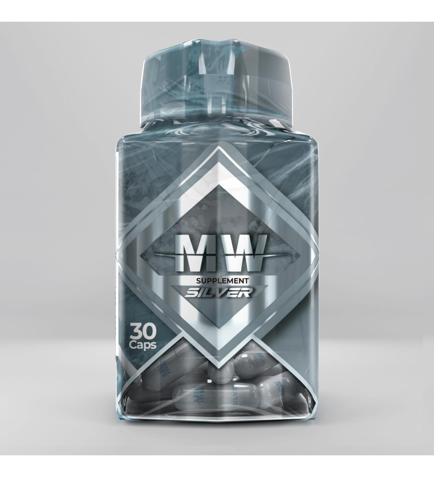 MW Natural Digestive Support Supplement Silver - Promotes Better Digestion - 30 Capsules - Buy Online on GoSupps.com