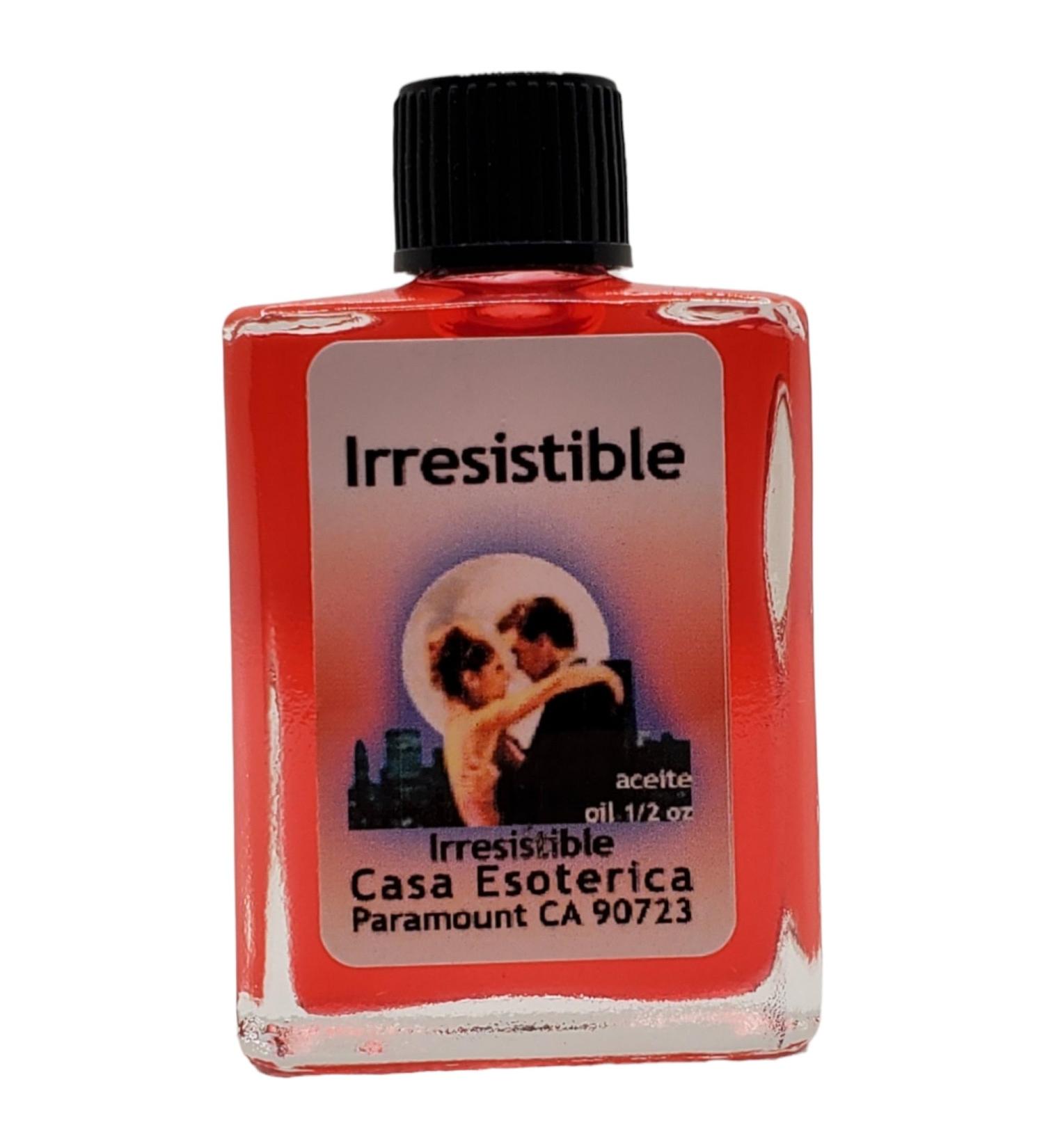 Irresistible Oil (Irresistible Aceite) Spiritual Anointing Oil by CASA ESOTERICA MAGICK SPACE-0.5 FL OZ(1PACK) - Buy Online on GoSupps.com
