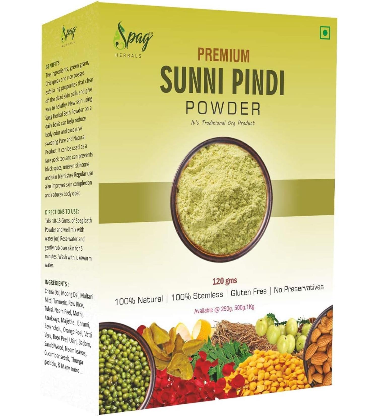 READ QURA Herbal Premium Organic Sunni Pindi Bath Powder 120gm - Buy Online on GoSupps.com