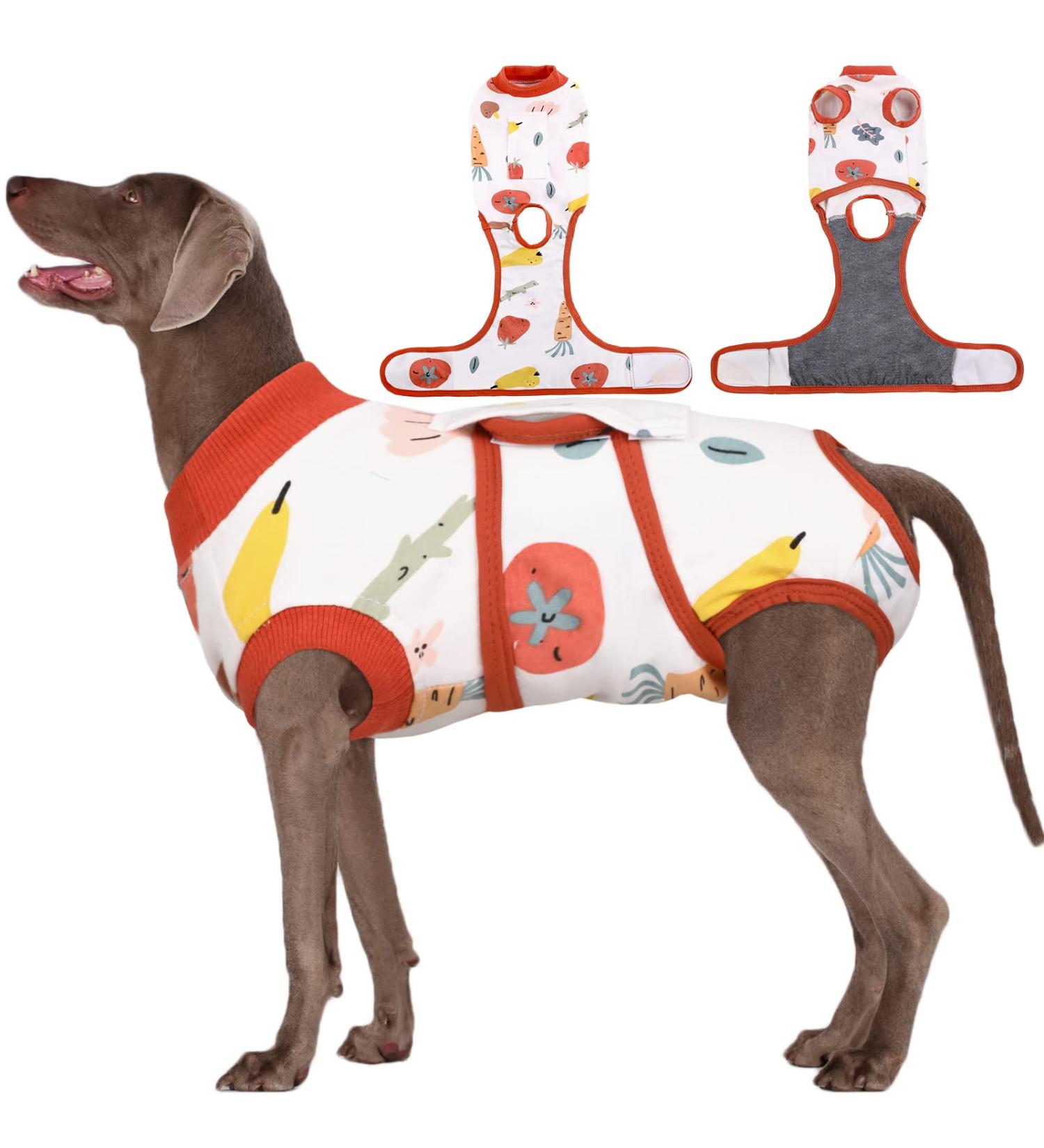 Kuoser Dog Body After Surgery | Breathable Post-Op Bodysuit for Male & Female Dogs & Cats | XXL Leak Protection & Protective Collar Alternative - Buy Online on GoSupps.com