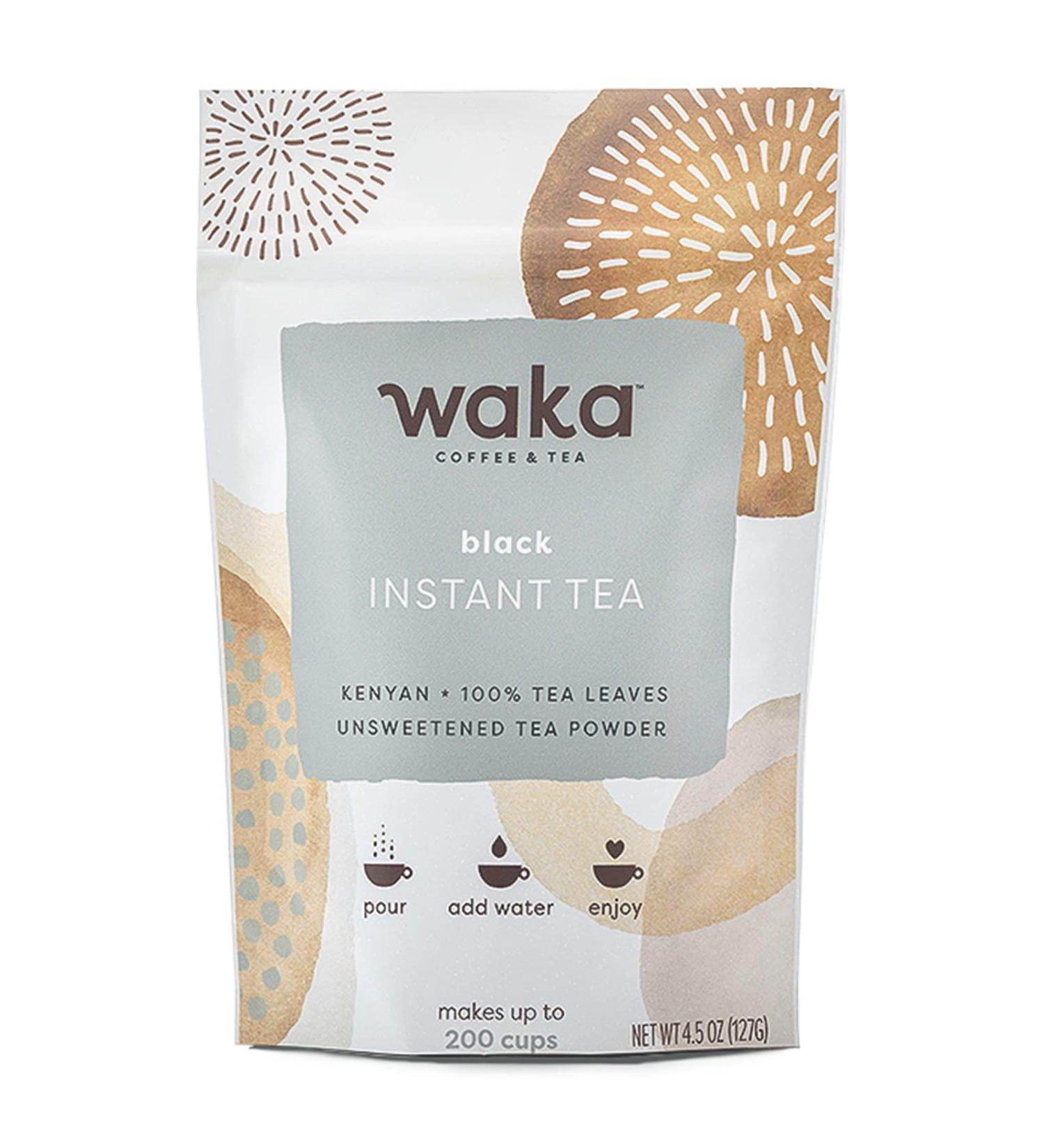 Waka Quality Instant Kenyan Black Tea - Unsweetened 100 Tea Leaves, 4.5 oz Bulk Bag - Buy Online on GoSupps.com