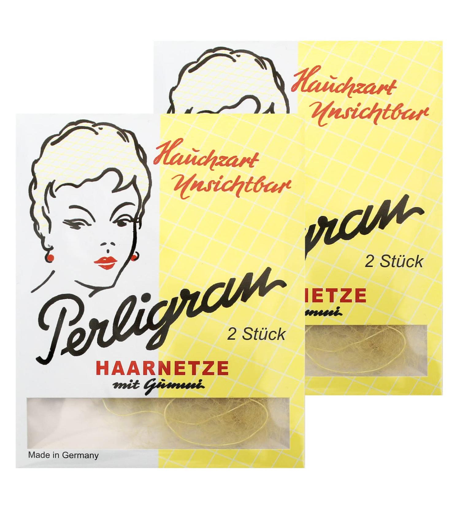 Buy Perligran Hair Net with Elastic - Dark Blonde 2x2 Pack | Ideal for All Hair Types - International Shipping Available - Buy Online on GoSupps.com