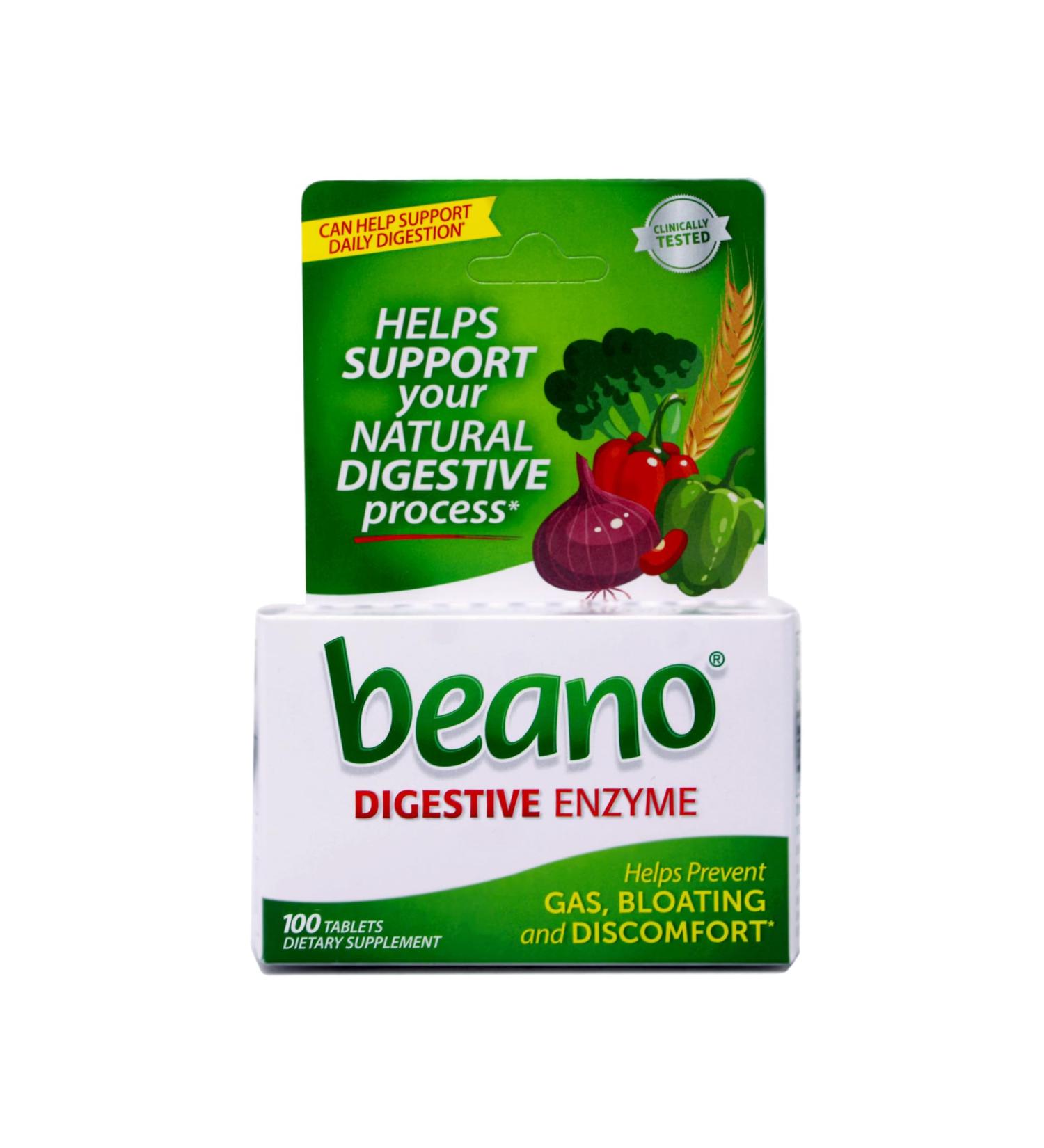 Beano Food Enzyme Dietary Supplement Tablets 100-Count Bottles by Beano - Buy Online on GoSupps.com
