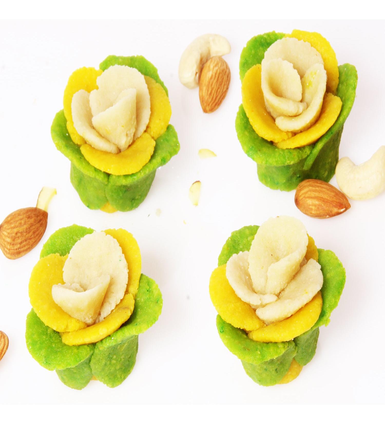 Ghasitaram Gifts Indian Sweets - Passion Flowers 800 Gms - Buy Online on GoSupps.com