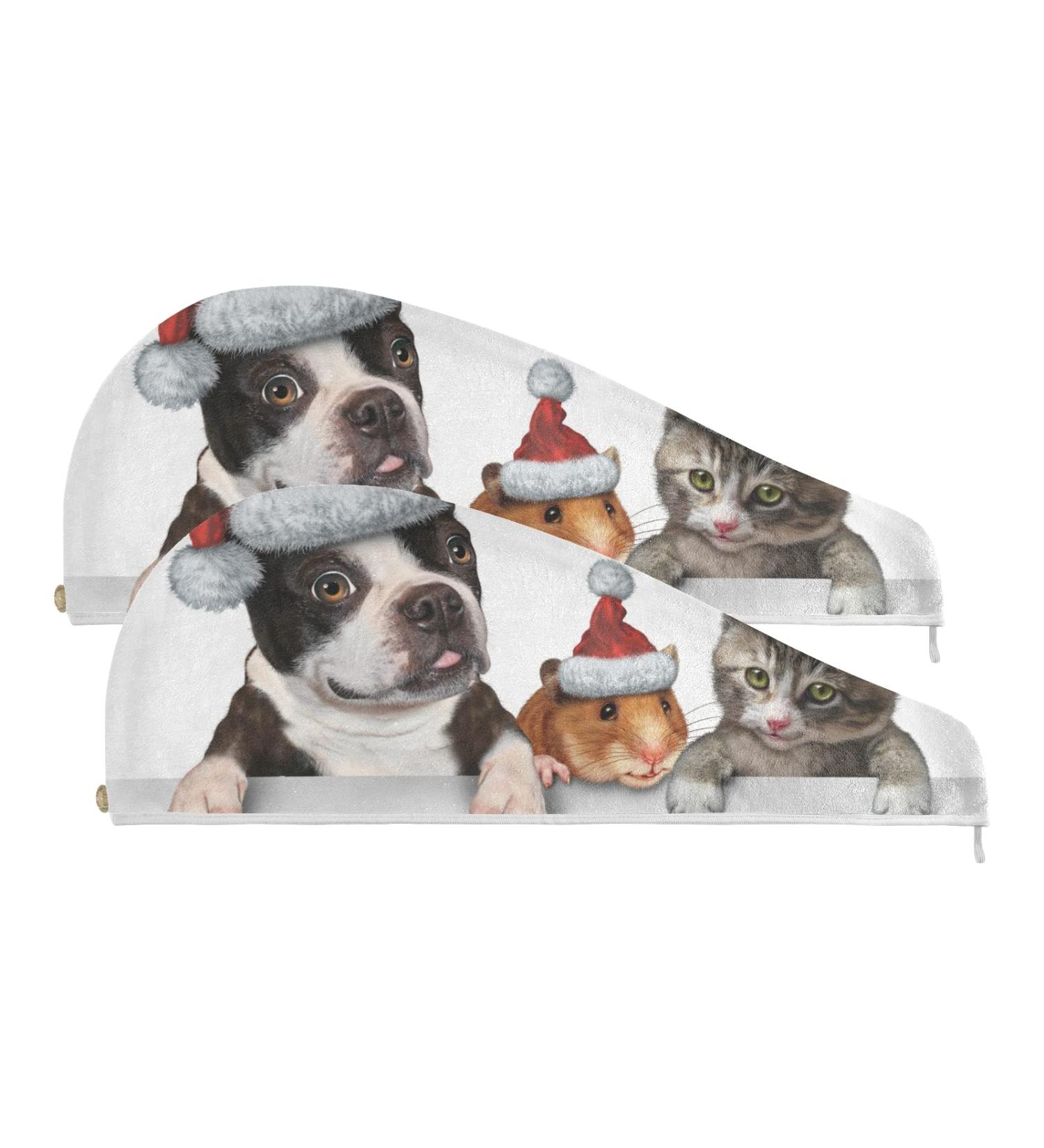 Quick Dry Microfiber Dog & Cat Towels - 2 Pack for Thick Hair | 9.5 x 24 | Perfect for Pet Owners - Buy Online on GoSupps.com