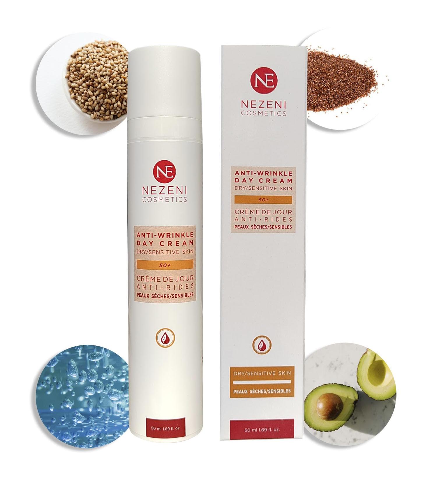 Nezeni Anti-Wrinkle Face Cream for Women/Men 16 Active Ingredients | Deep Wrinkle Filler | Anti-Wrinkle Firming Day Cream for Face Neck and D collet | Sensitive and/or Dry Skin - Buy Online on GoSupps.com