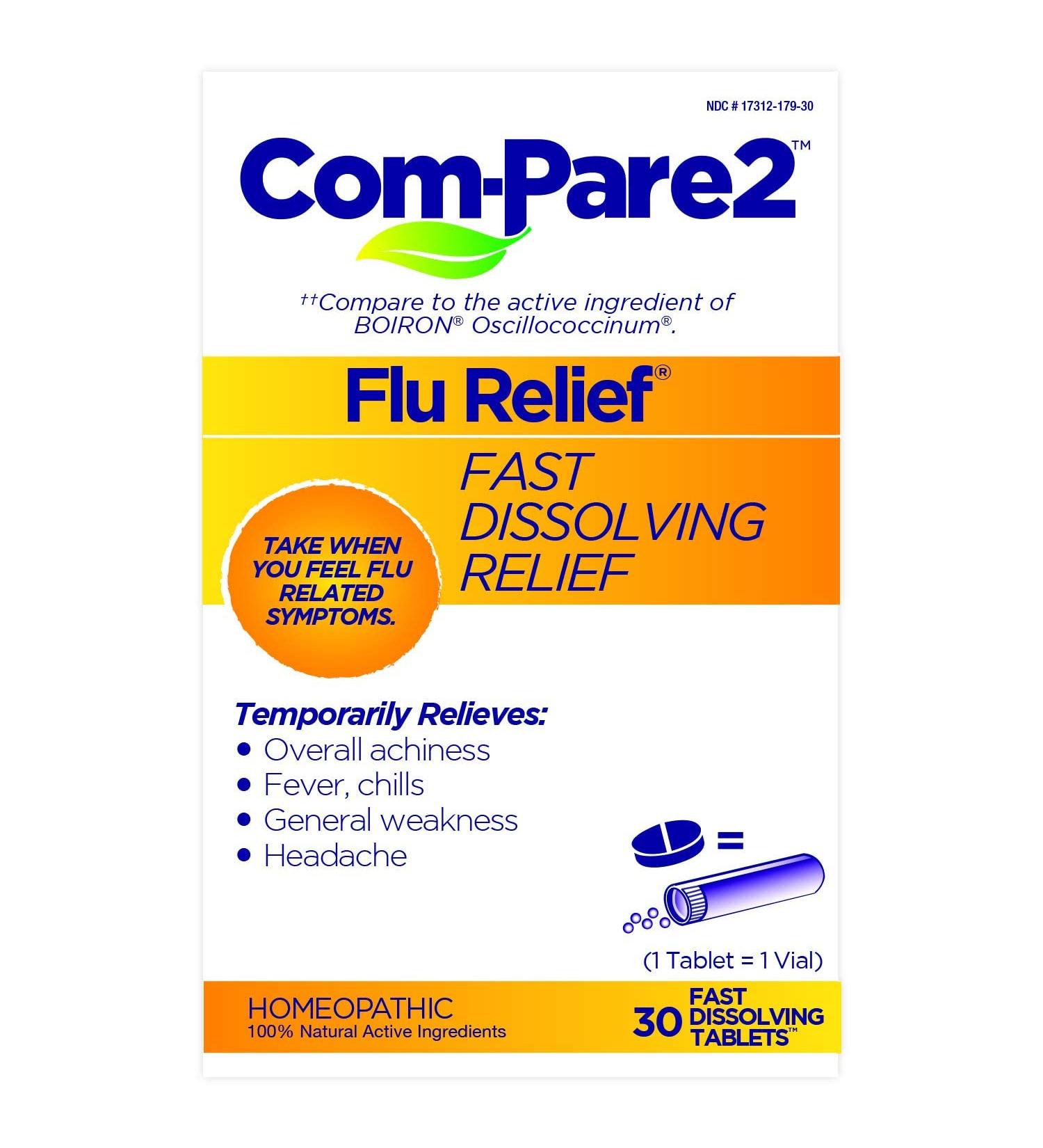 Flu Relief 30ct | Fast Cold & Flu Symptom Relief | International Shipping Available - Buy Online on GoSupps.com