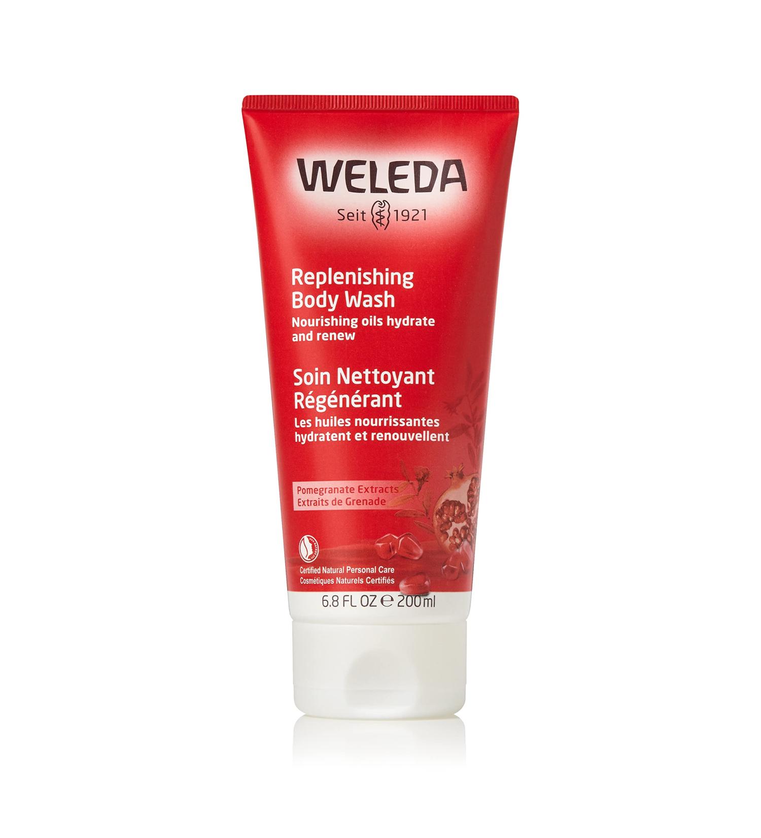 Weleda Pomegranate Creamy Body Wash 6.8 fl oz - Nourishing & Natural Cleansing - Buy Online on GoSupps.com