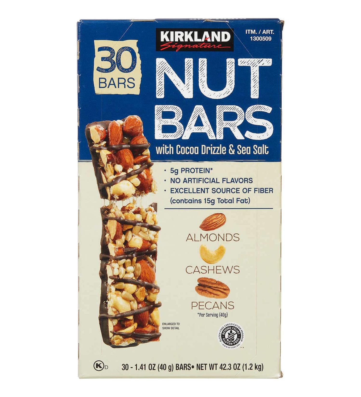 Kirkland Signature Nut Bars 30-Count 2.64 lbs - 42.3 oz - Pack of 1 | 096619215607 - Buy Online on GoSupps.com