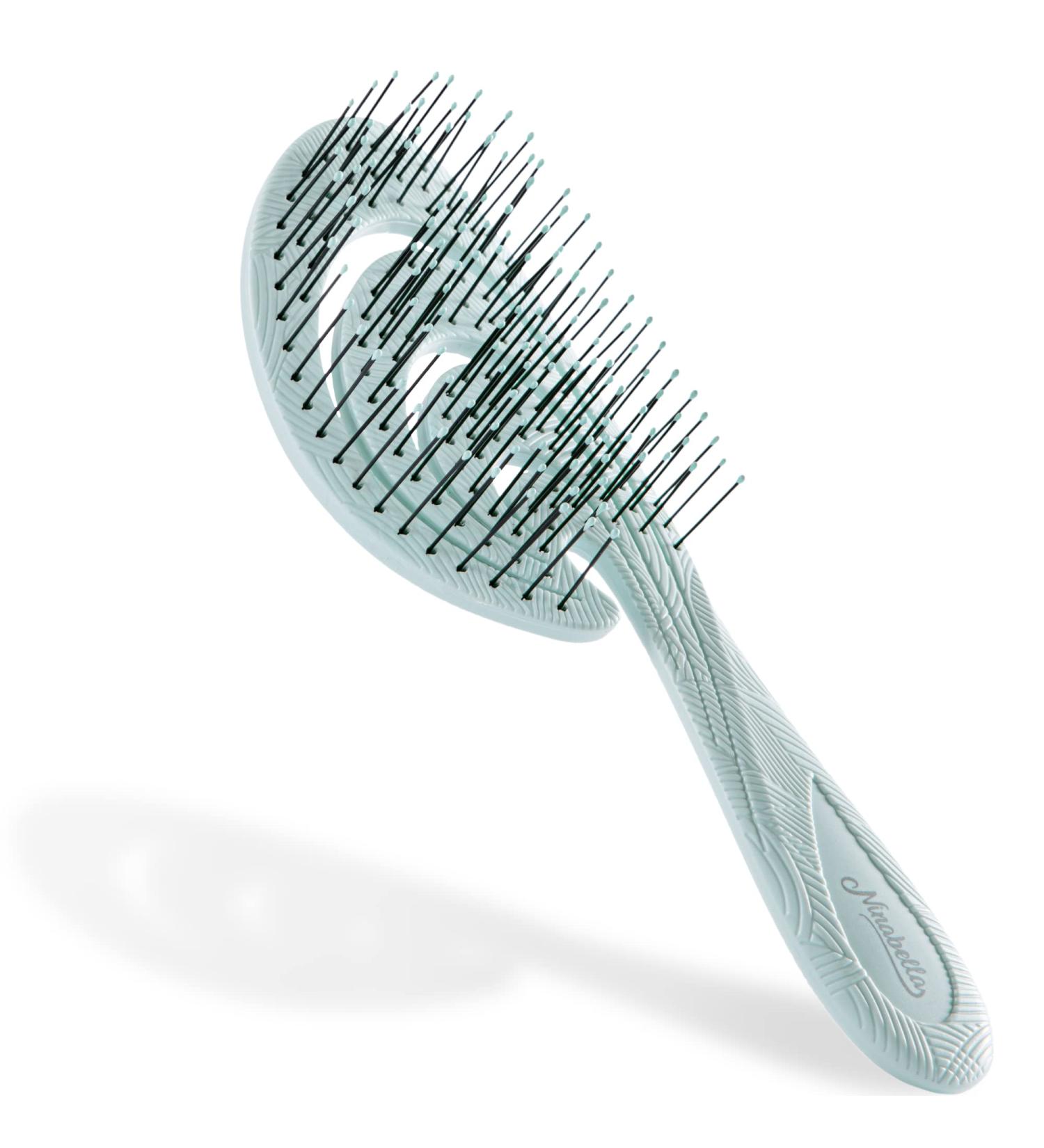 Ninabella Bio Hairbrush - Sustainable Darkwang Detangler for Curls Long & Wet Hair | Eco-Friendly Brush for Women Men & Children - Buy Online on GoSupps.com