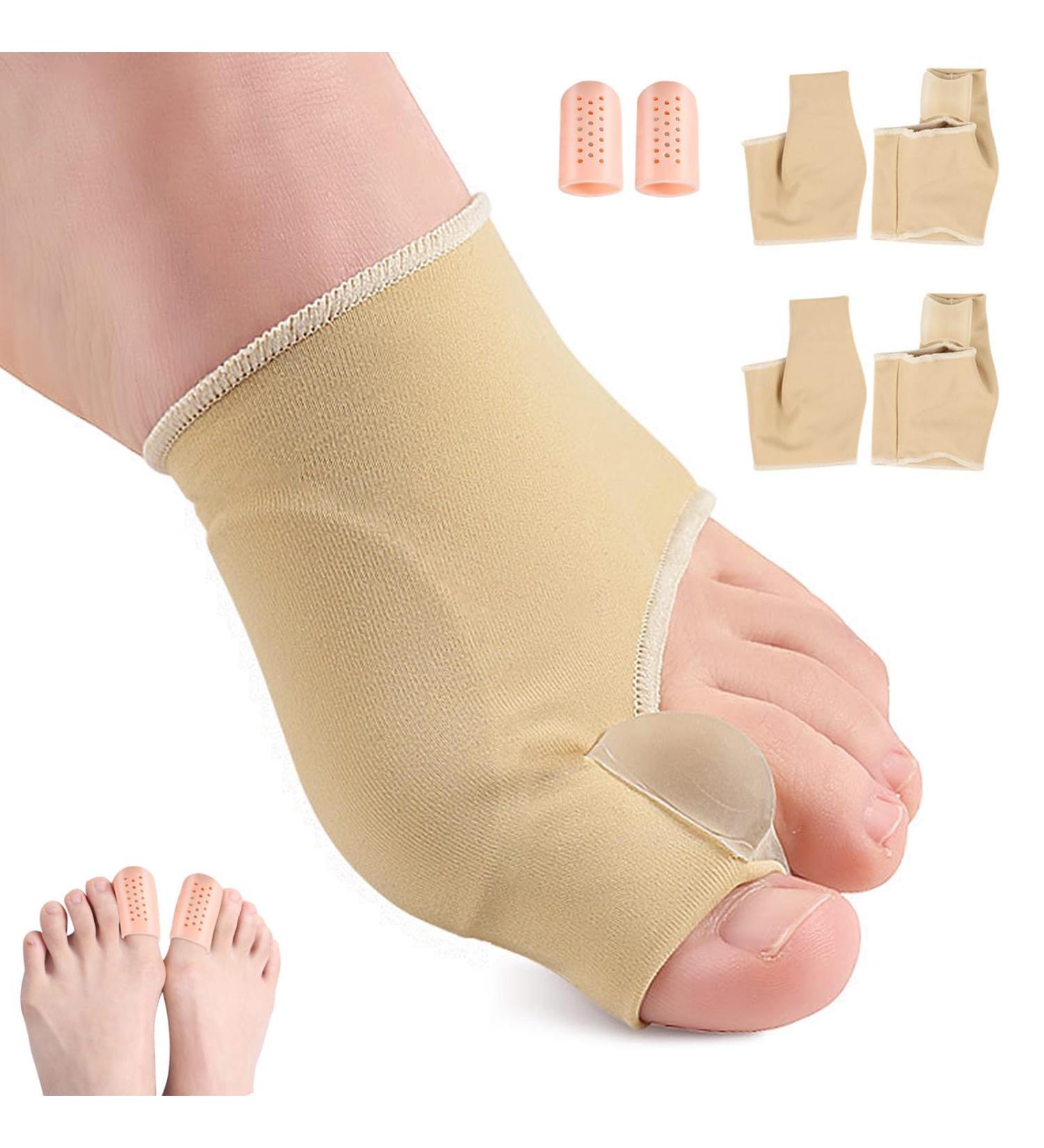 Bunion Corrector Socks - 2023 Premium Hallux Valgus Pain Relief for Men & Women, Big Toe Straightener, Non-Slip, Comfortable & Breathable (2Pairs, Large, Skin Tone) - Buy Online on GoSupps.com