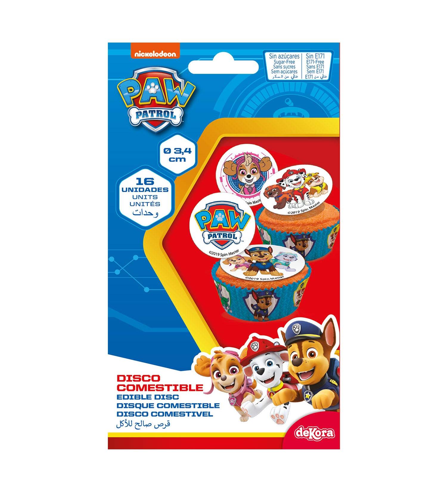 16 Edible Paw Patrol Mini Slices - Perfect for Decorating Children's Parties | International Shipping Available - Buy Online on GoSupps.com