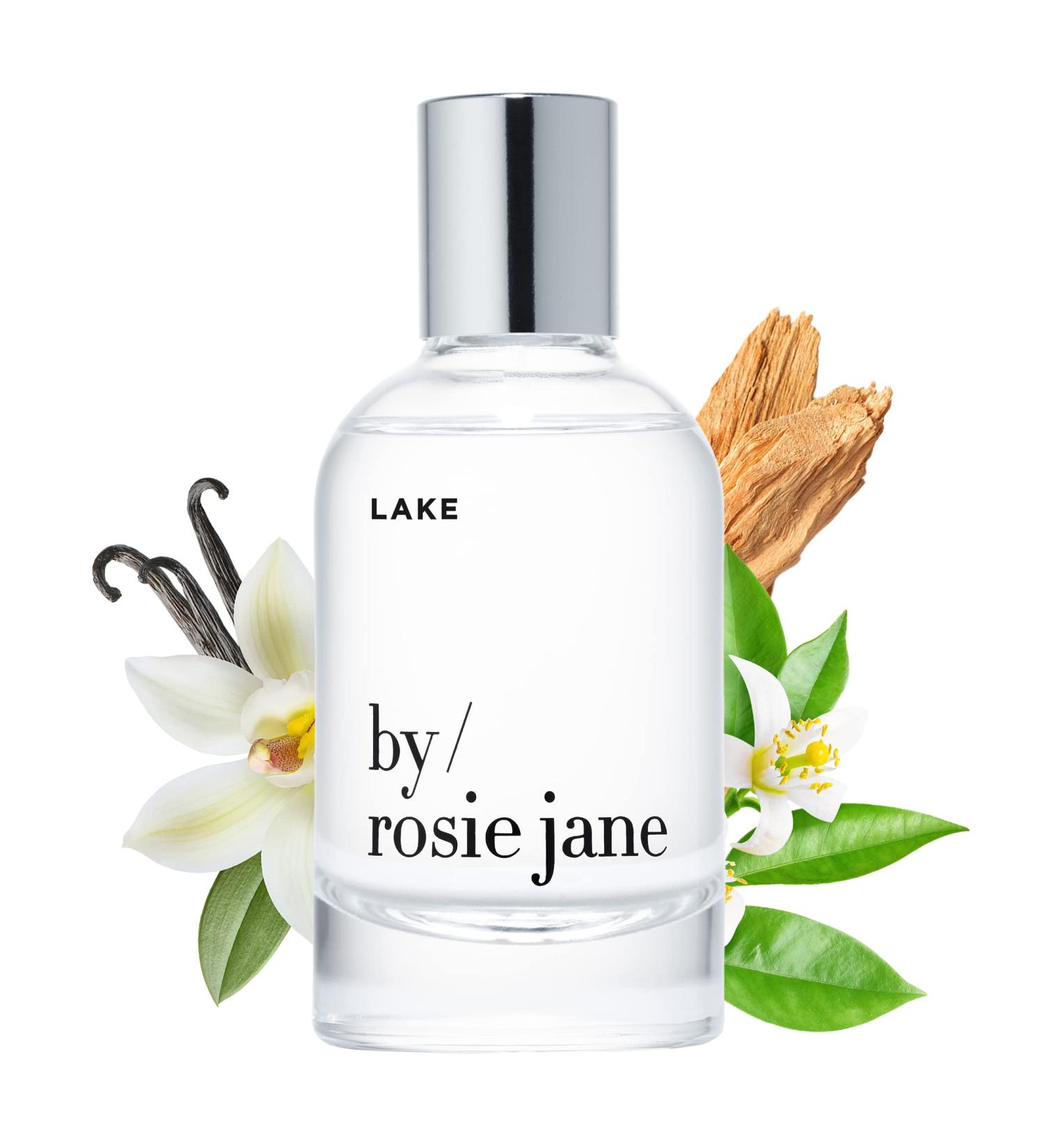 By Rosie Jane Eau De Parfum Spray (Lake) - Clean Fragrance for Women - Essential Oil Mist with Notes of Citrus Bergamot Sandalwood Vanilla - Paraben Free Vegan Cruelty Free Phthalate Free (50ml) Lake (Sandalwood) - Buy Online on GoSupps.com