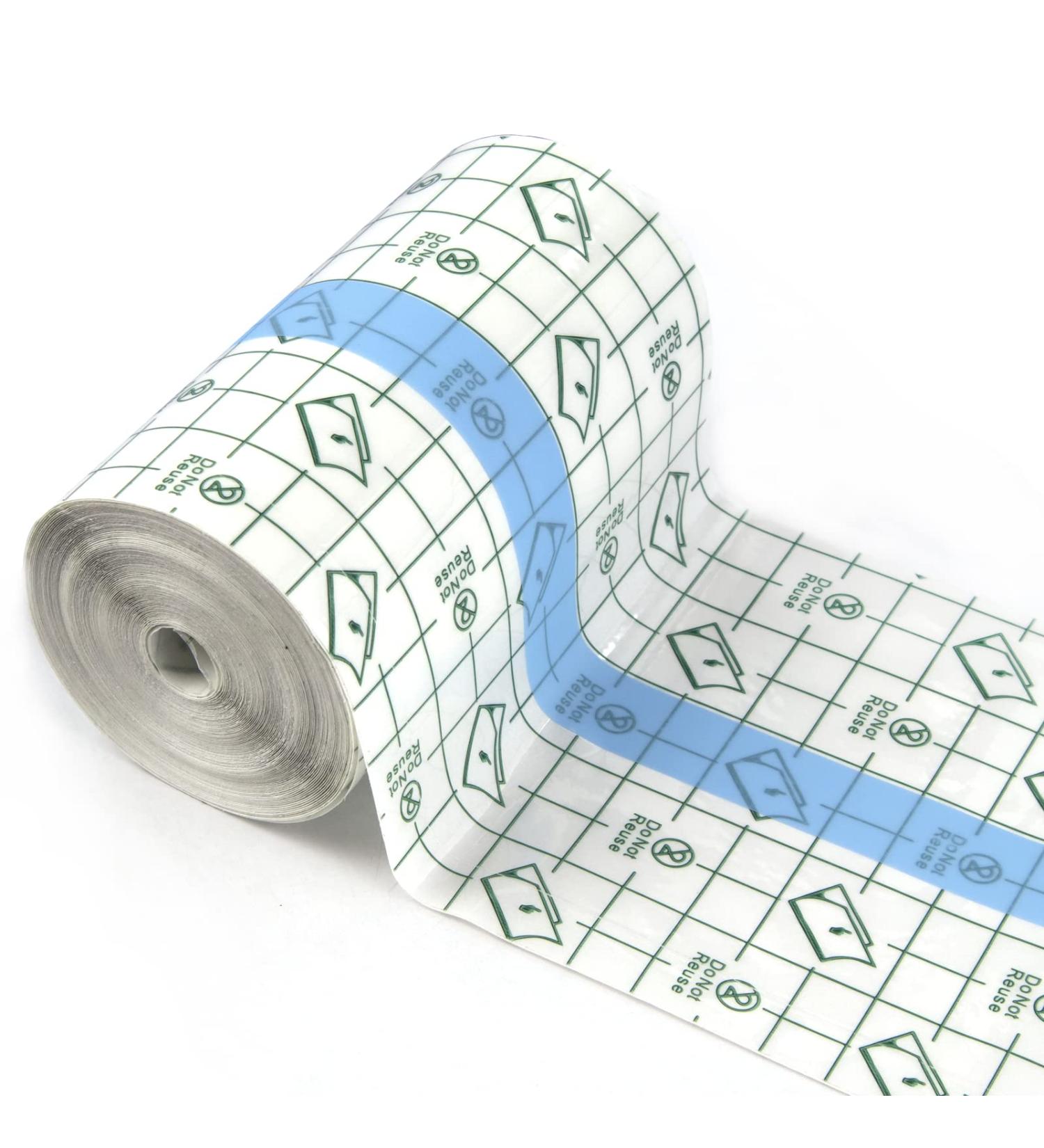 Transparent Stretch Adhesive Bandage 4x10.94 Yd - Waterproof Clear Film Dressing for Tattoos, Swimming, and Showering - Buy Online on GoSupps.com