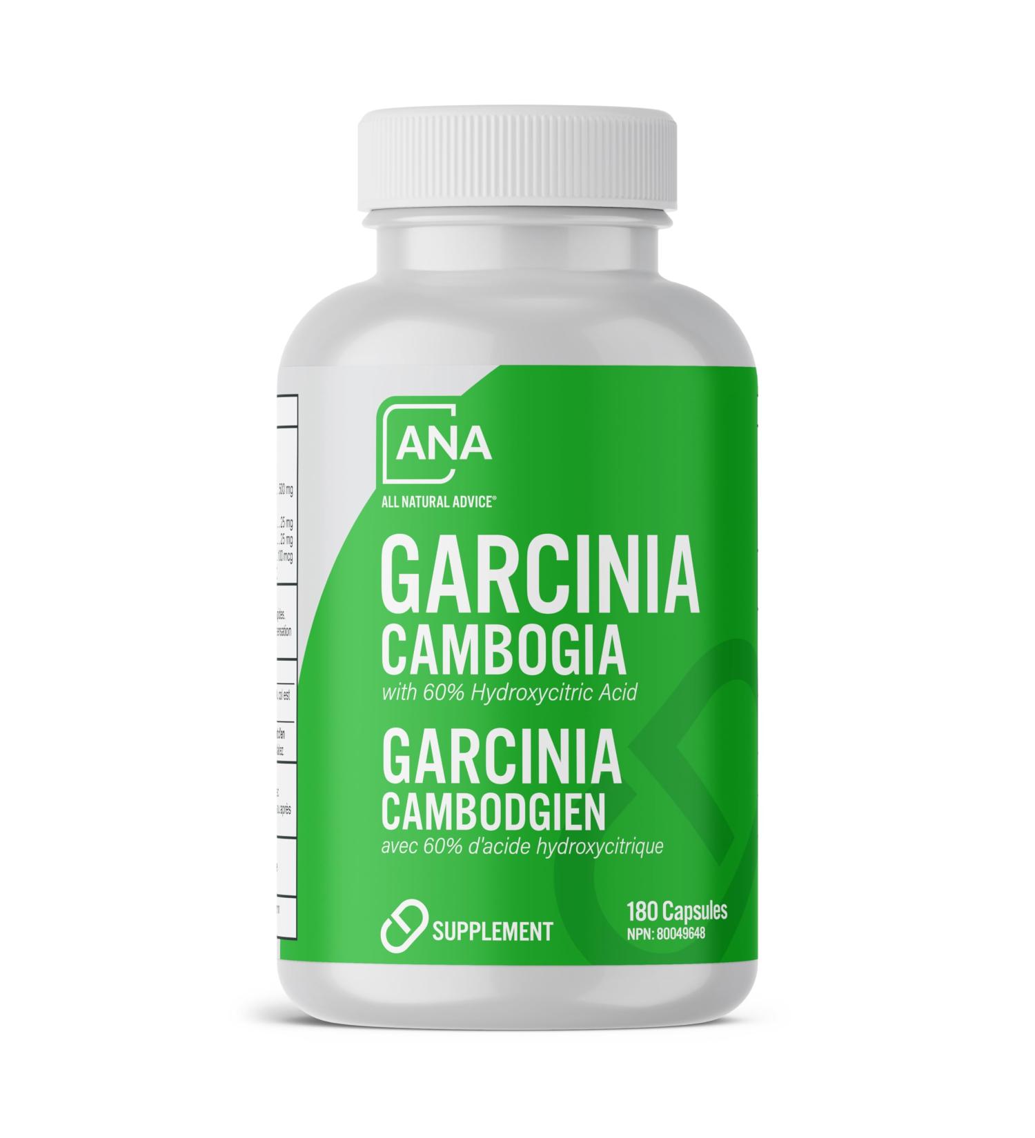 All Natural Advice Garcinia Cambogia Supplement with 60% HCA 2000 mg Garcinia Cambogia Extract Per Daily Serving Digestive Aid and Metabolism Support 180 Capsules - Buy Online on GoSupps.com