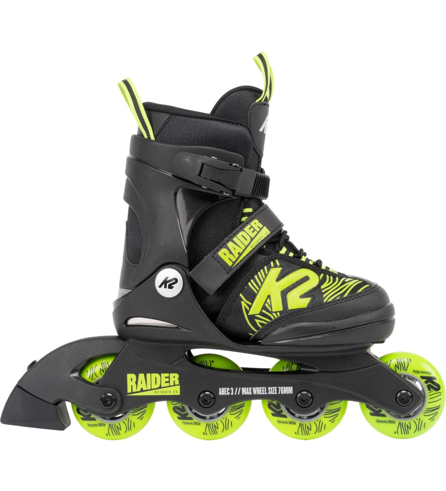 K2 Raider Inline Skates Kids 11-2 Black Lime | High-Quality Rollerblades for Kids - Buy Online on GoSupps.com