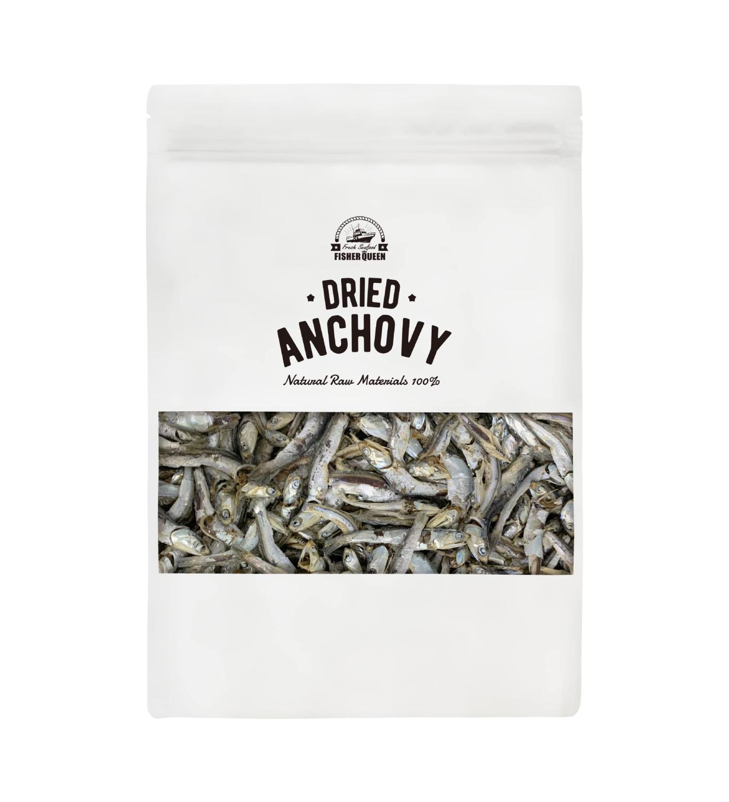 Fisher Queen Large Korean Dried Anchovy 8oz - Calcium-Rich Broth Enhancer - Buy Online on GoSupps.com