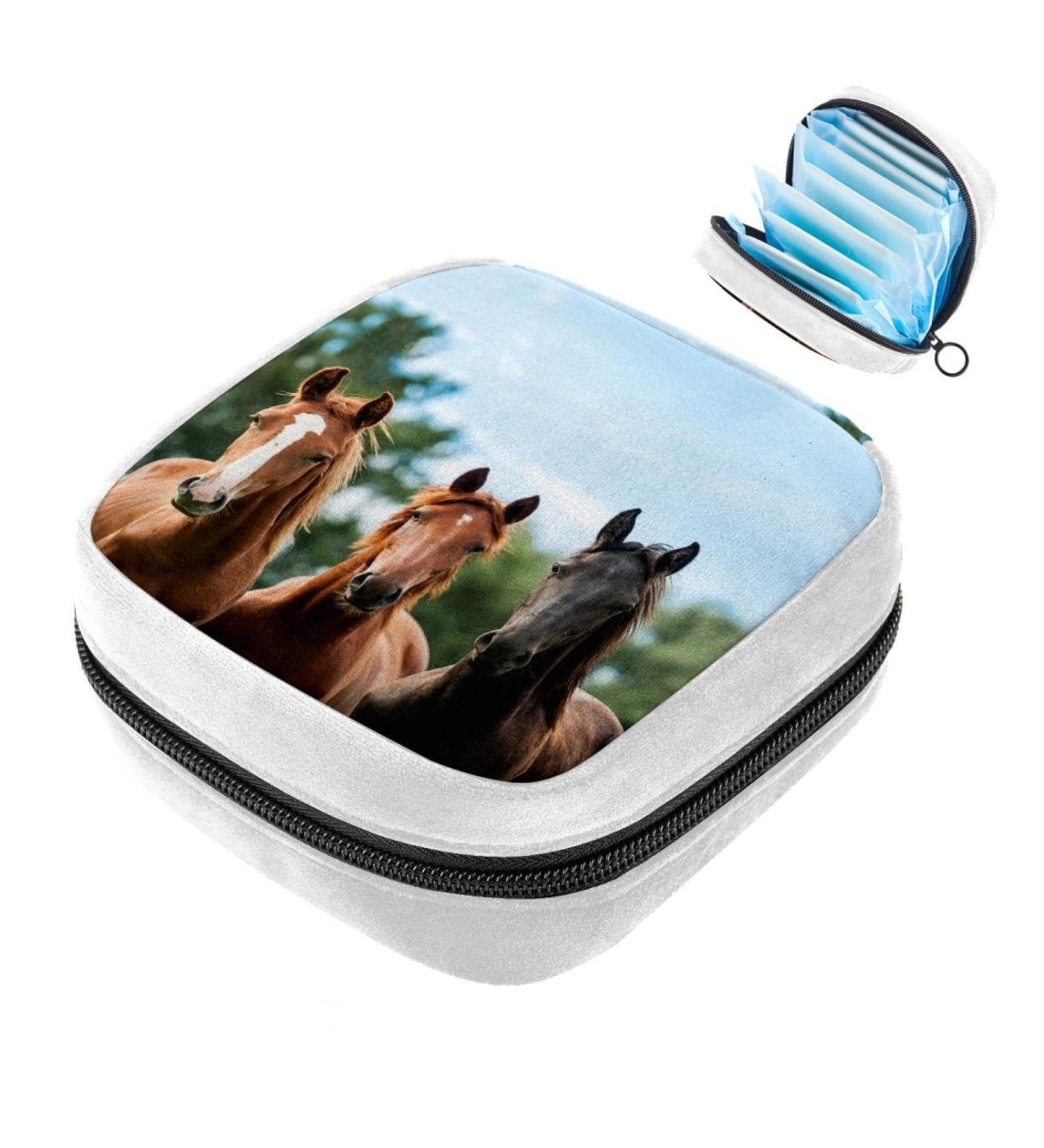 Jungle Animal Horse Sanitary Napkin Storage Bag - Color3111 - Buy Online on GoSupps.com