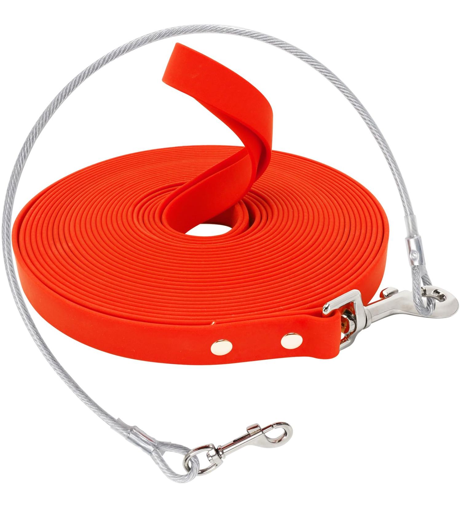 Waterproof Dog Drag Line - Chew Proof Tie-Out 15m | Durable Training Leash for All Dog Sizes - Buy Online on GoSupps.com