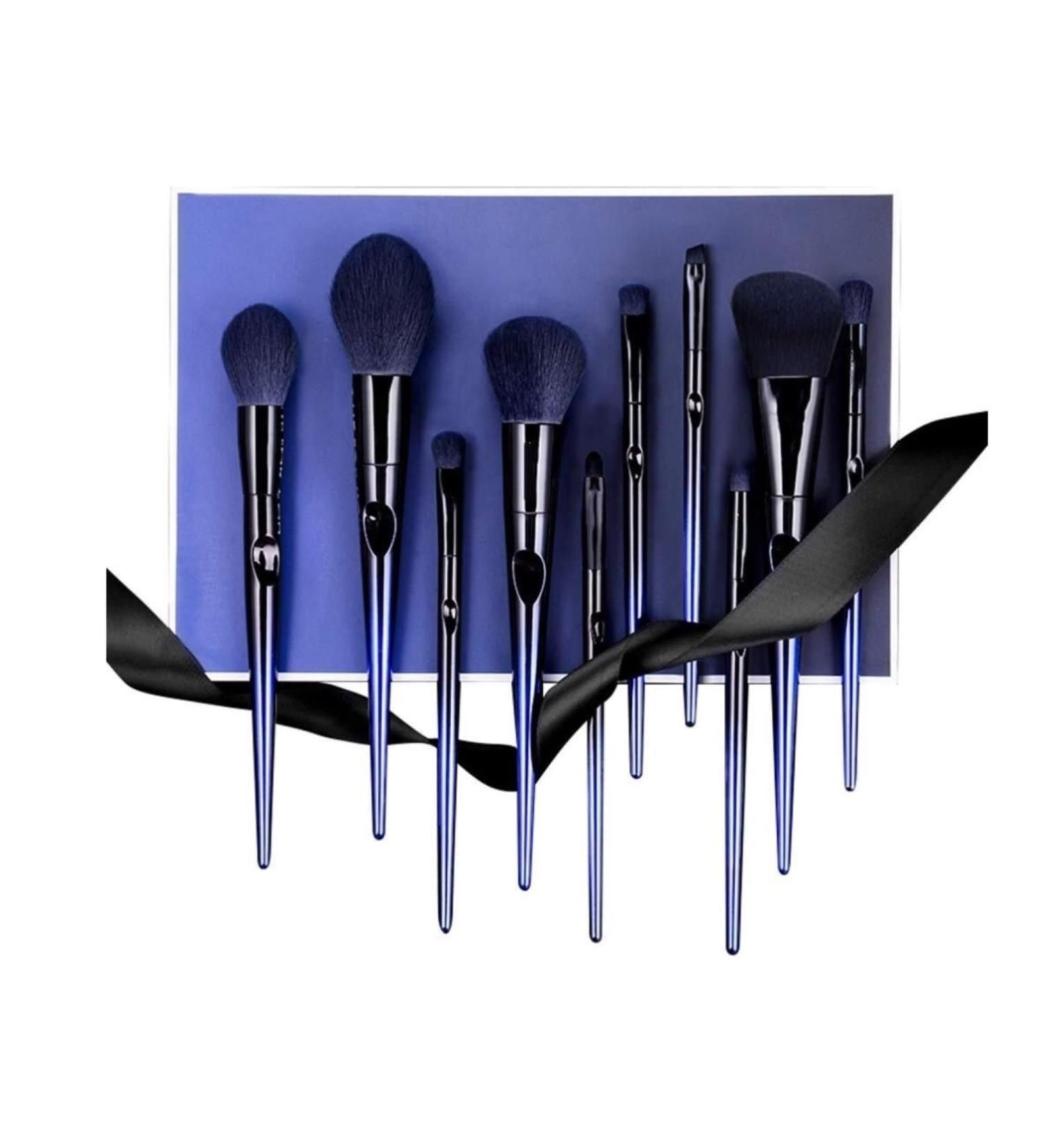 10-Piece Makeup Brush Set with Bag - Foundation Concealer Eyeshadow Eyeliner & Blusher - Ideal for Flawless Makeup Application - Ships Internationally - Buy Online on GoSupps.com