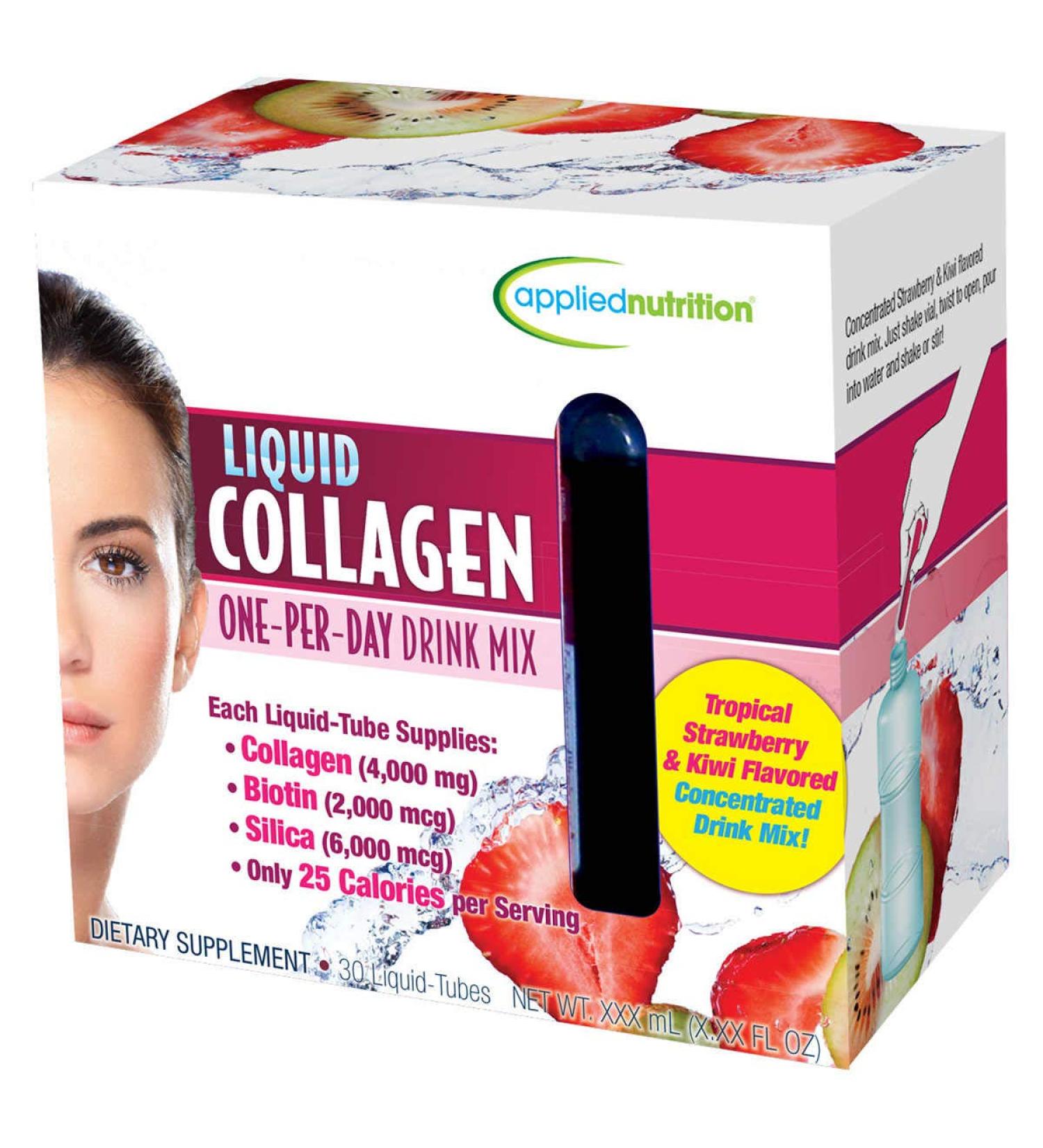 Applied Nutrition Liquid Collagen Skin Revitalization, Limited Value 1 Pack ( 30 Count Total )