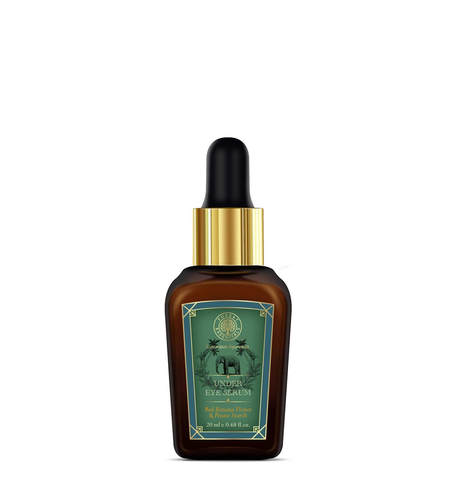 Buy Forest Essentials Under Eye Serum | Red Banana Flower & Potato Starch - 20ml | Best International Shipping - Buy Online on GoSupps.com