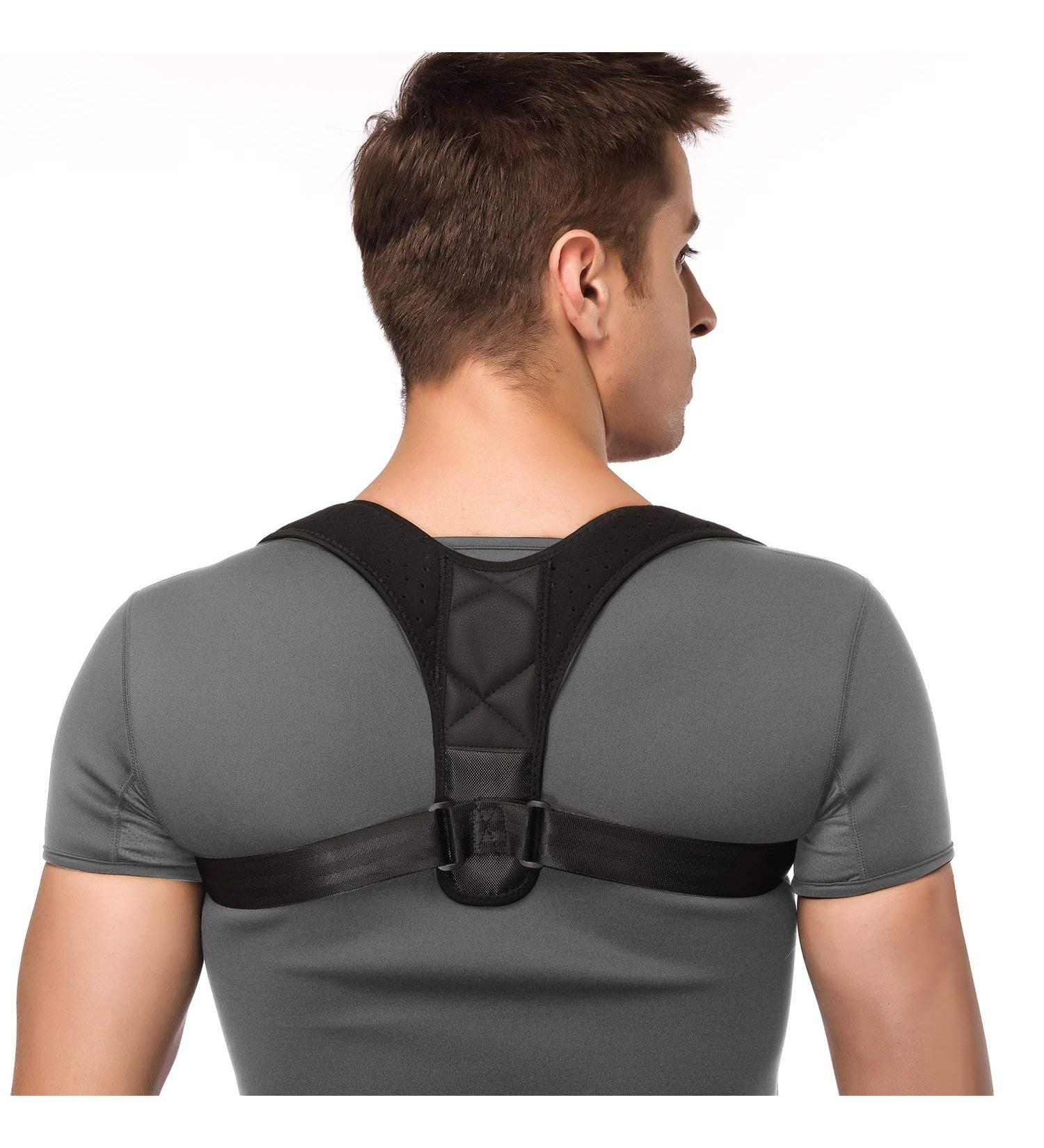 Nanet Posture Corrector Brace | Adjustable Straight Strap for Men and Women - Size M 28-40 in. | Posture Support and Alignment Solution - Buy Online on GoSupps.com